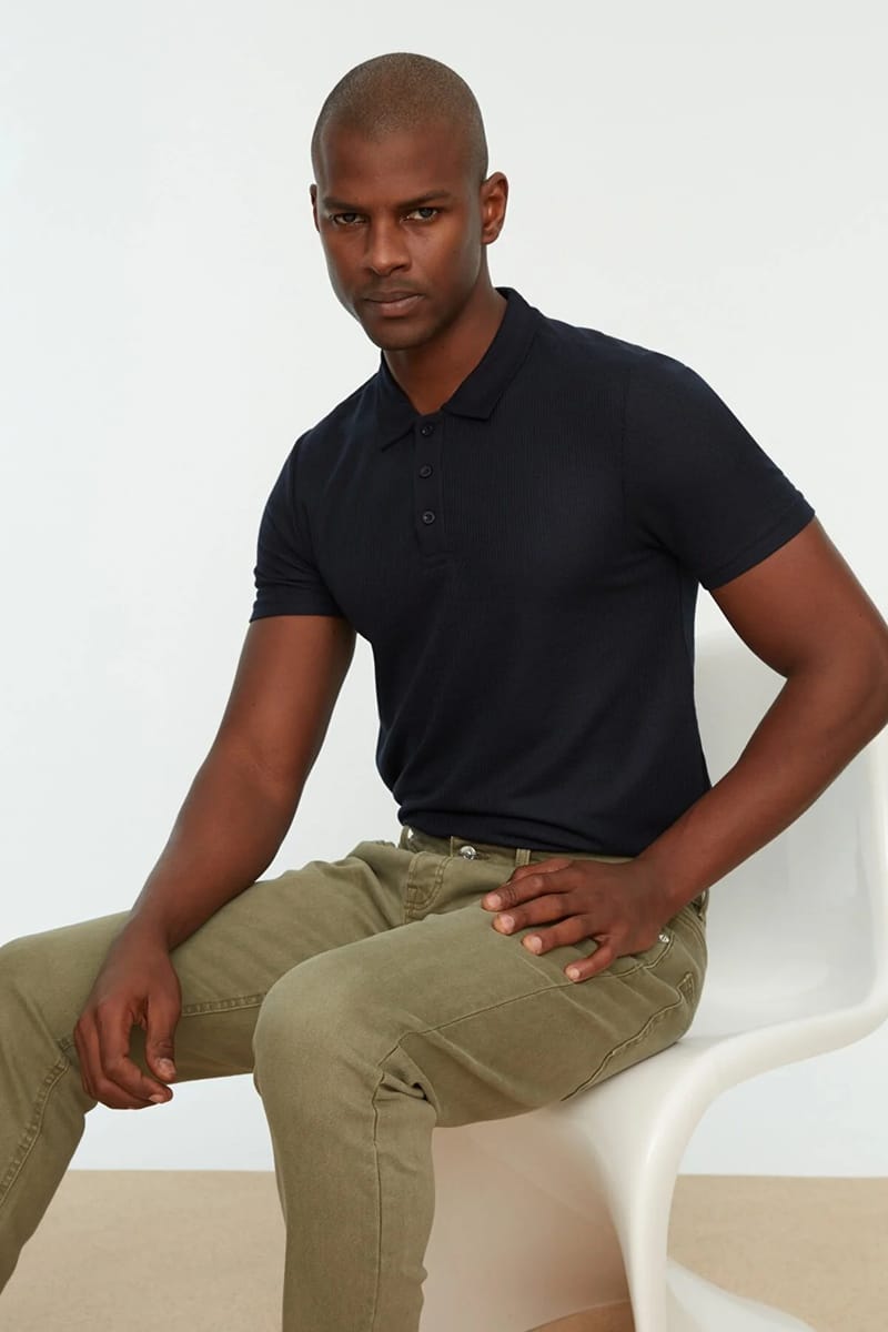 Polo Collar T-Shirt Trendyol - Men's Polo T-Shirts 79