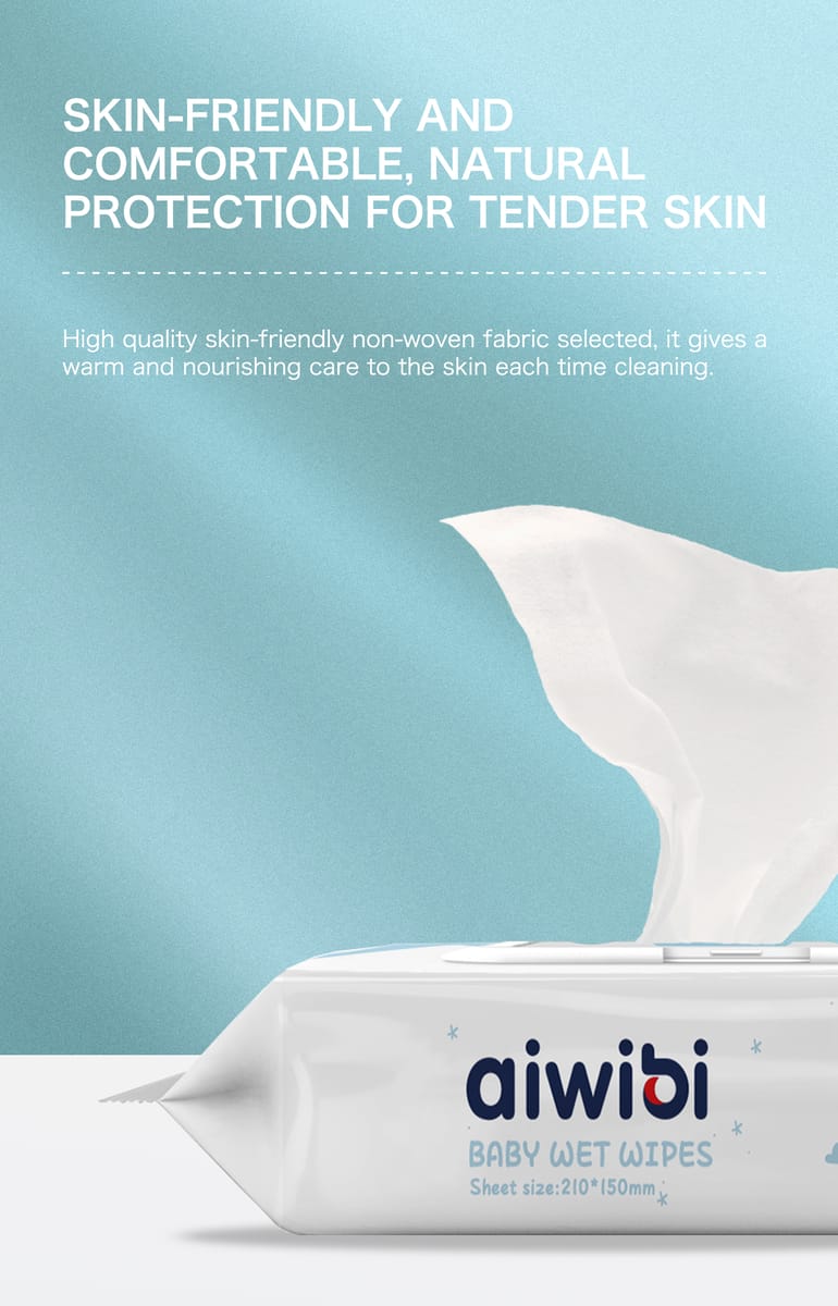 Aiwibi Baby Wipes Fragrance FreePack of 3x80's Aiwibi - Kids's Personal Care 1