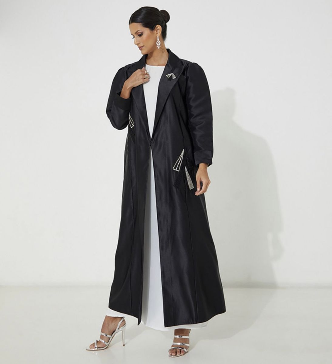 A Jacket Abaya Rosette Abaya - Women's Abayas 1