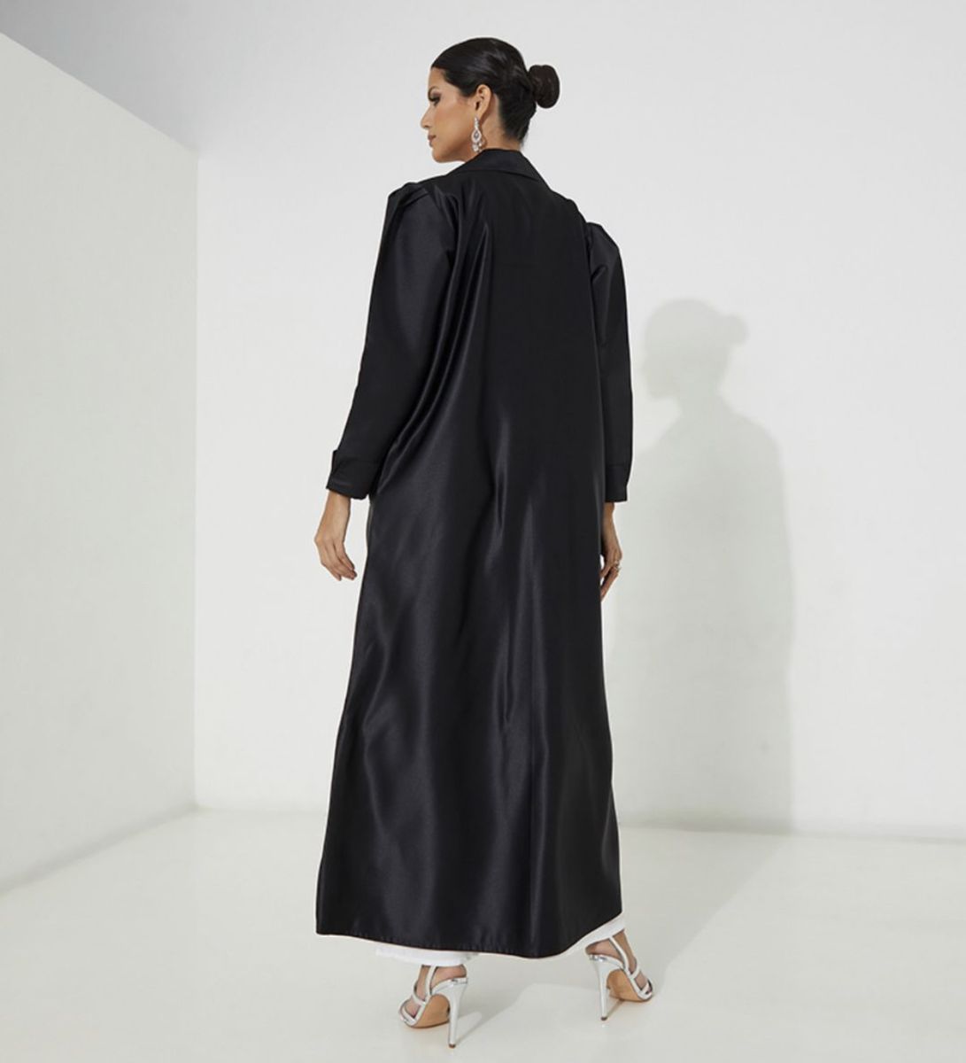 A Jacket Abaya Rosette Abaya - Women's Abayas 3