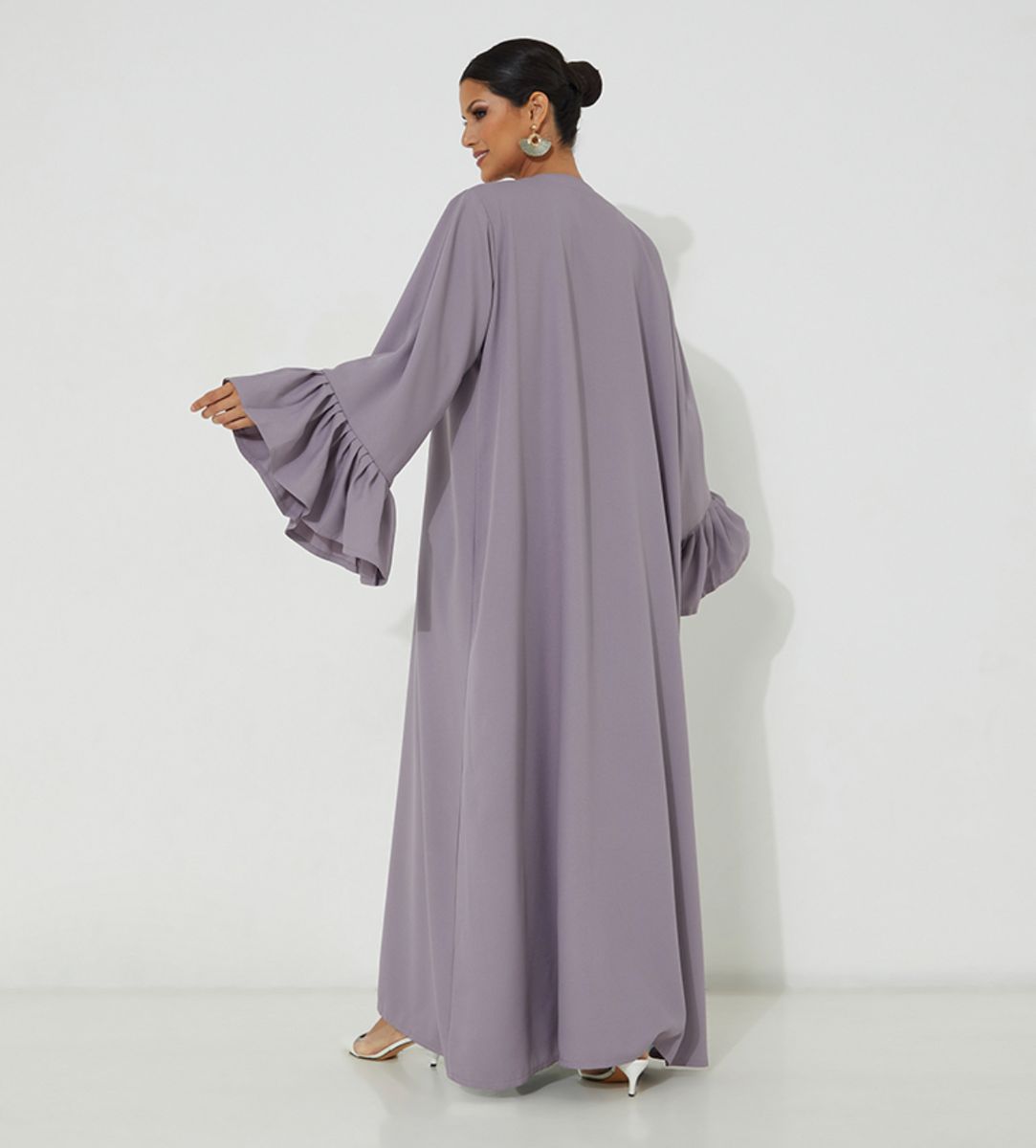 BluePurple Abaya Rosette Abaya - Women's Abayas 1