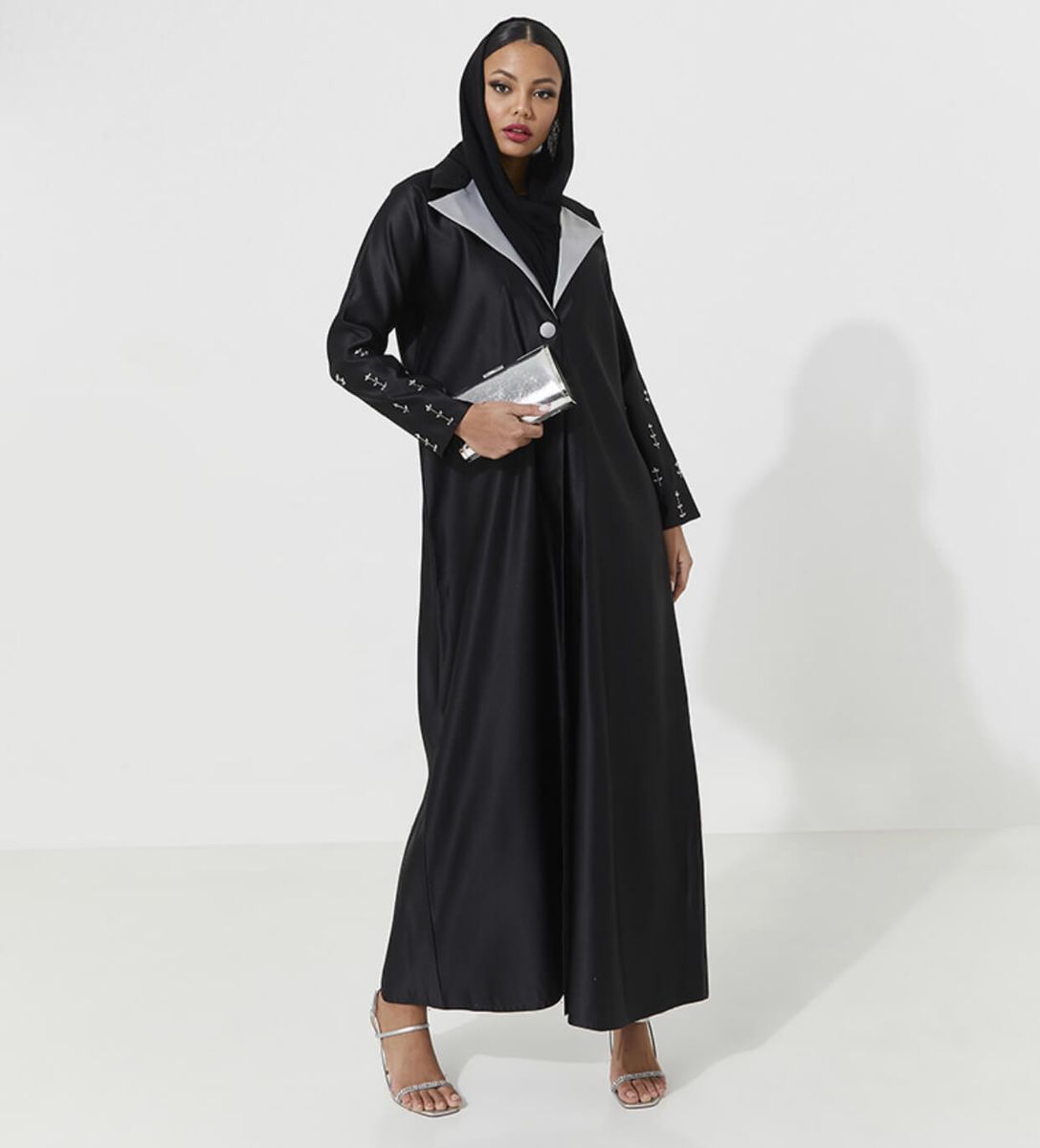 G Jacket Abaya Rosette Abaya - Women's Abayas