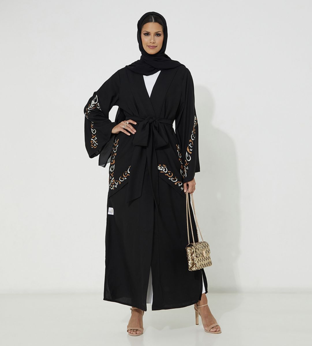 Women's Black Arabic Abaya - Abayas 1