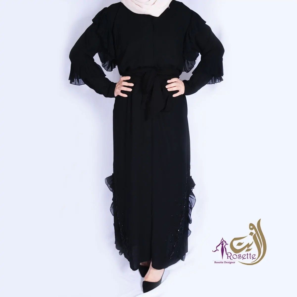 Rosette Abaya - Women's Abayas 2