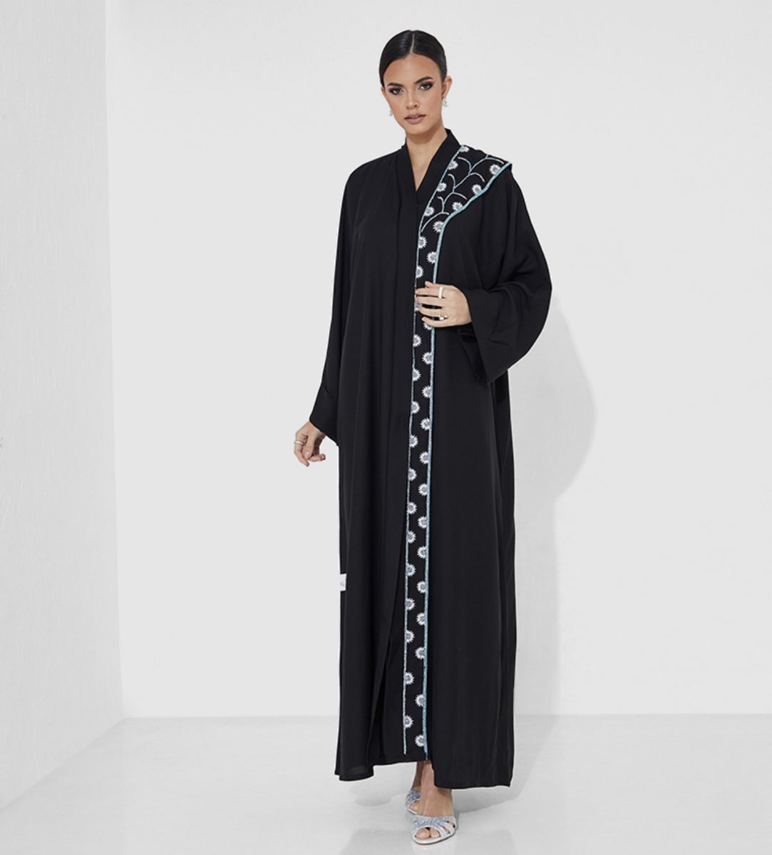 Bluepearle Abaya Rosette Abaya - Women's Abayas