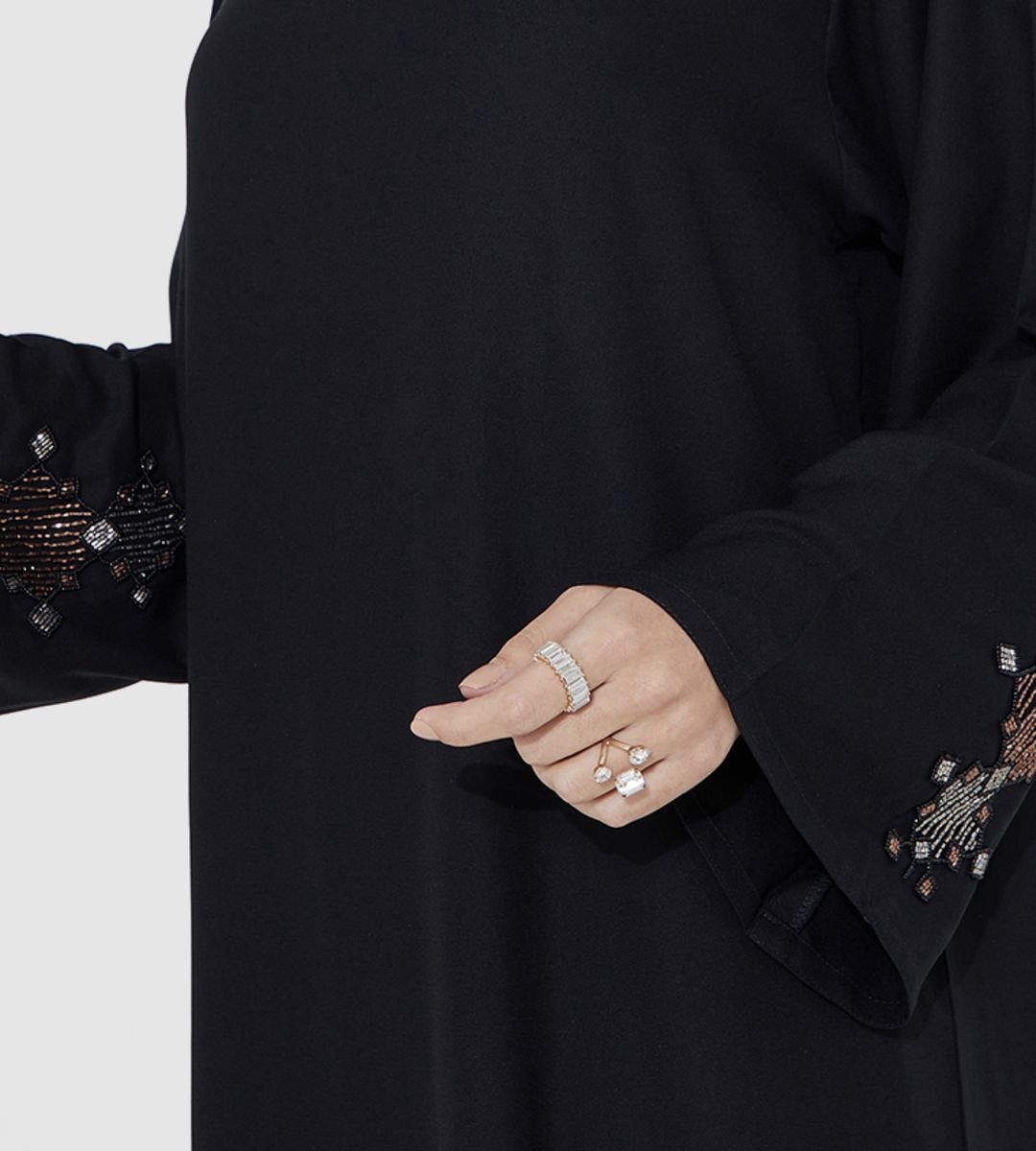 197 Abaya Rosette Abaya - Women's Abayas 1