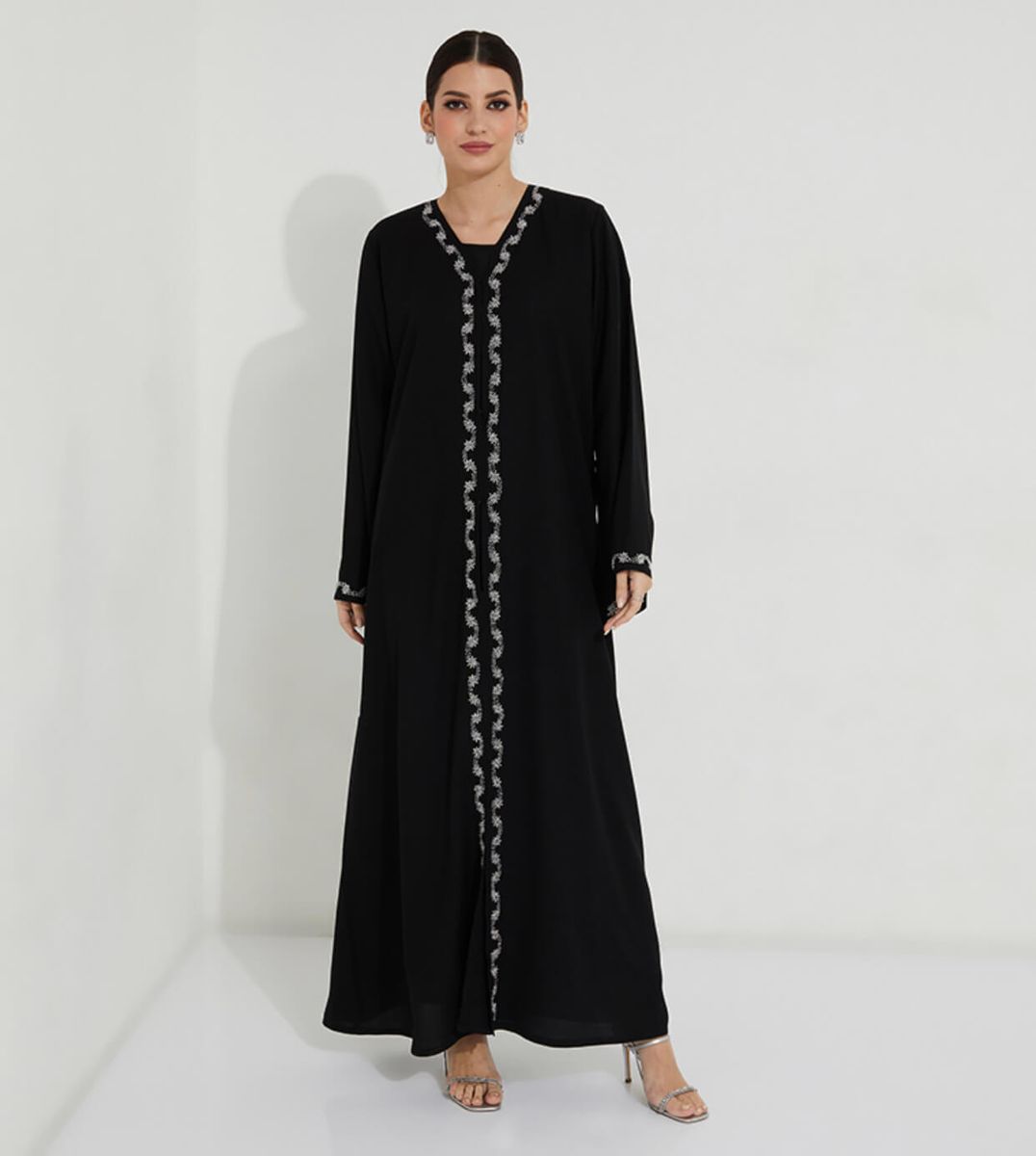 Scattering Stones Abaya Rosette Abaya - Women's Abayas