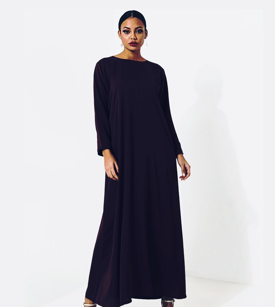 Inner Dress Abaya Black - Long Sleeves