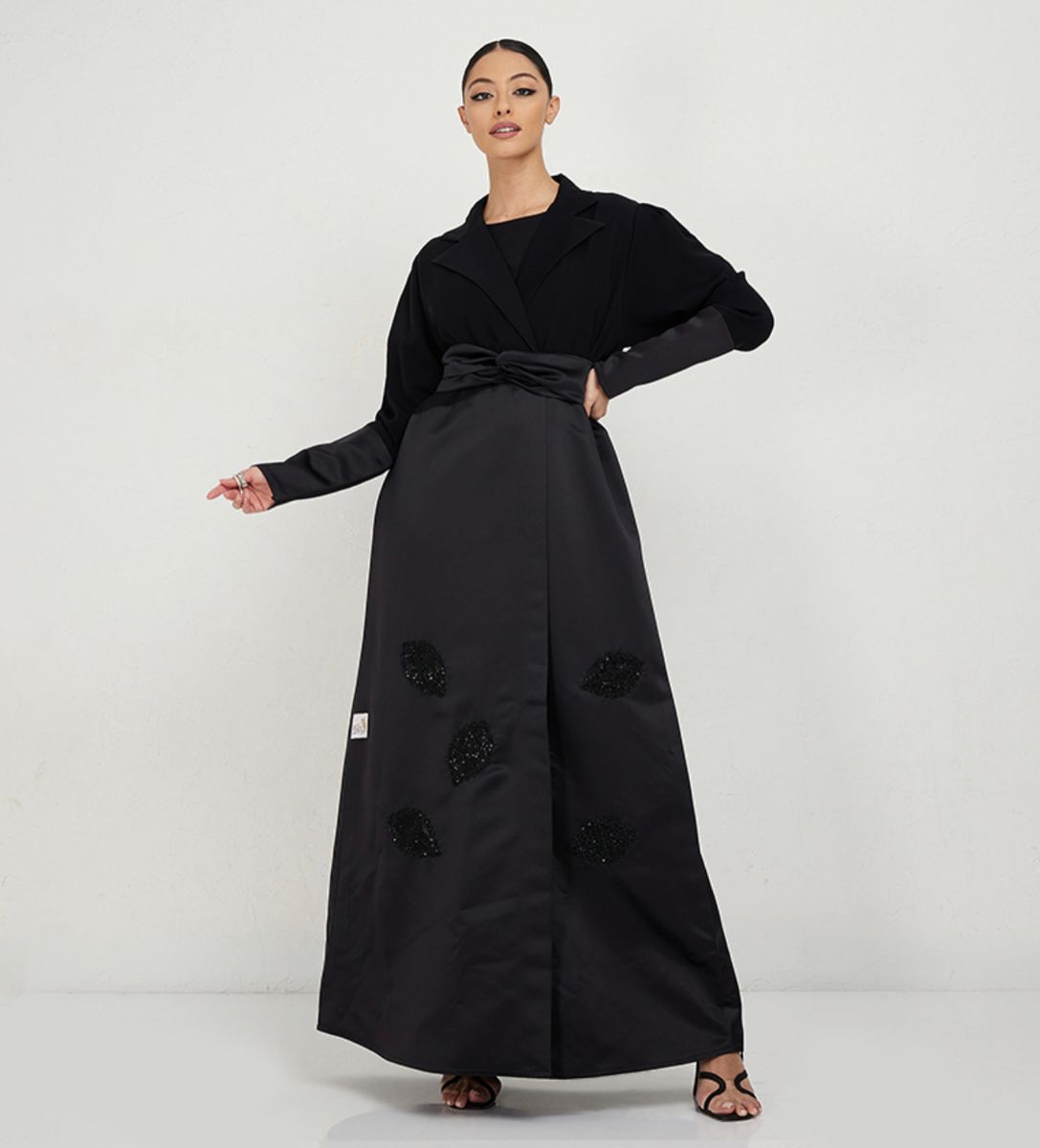 Black Bridal Queen Abaya - Abayas