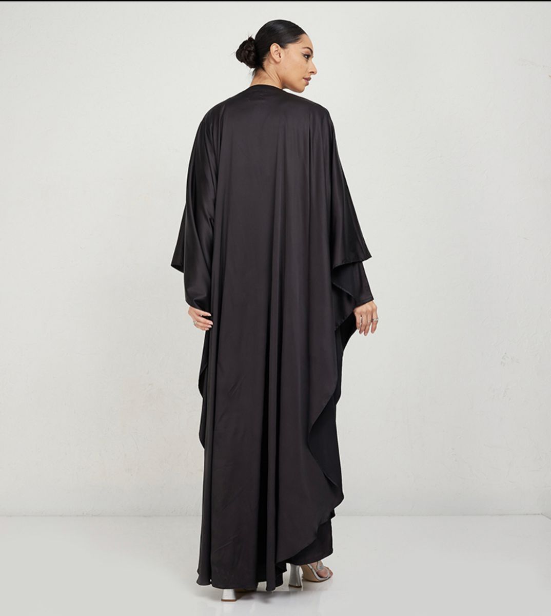 BLACK YULA Abaya Black Yula Abaya Top & Dress Set With Belt - Abayas 1