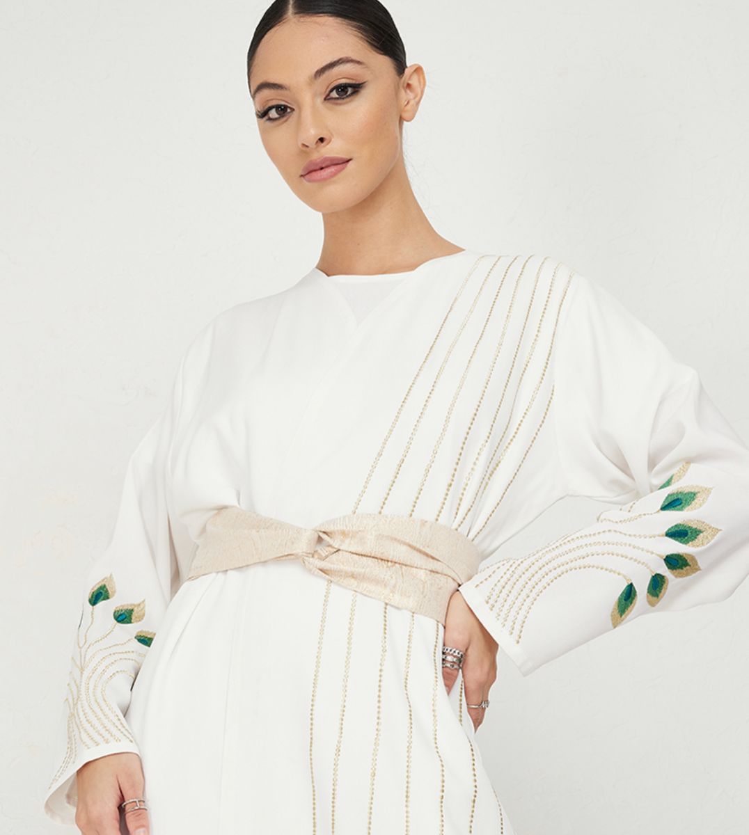 Glolden leavs Abaya Women's Glolden Leavs Abaya - Abayas 1