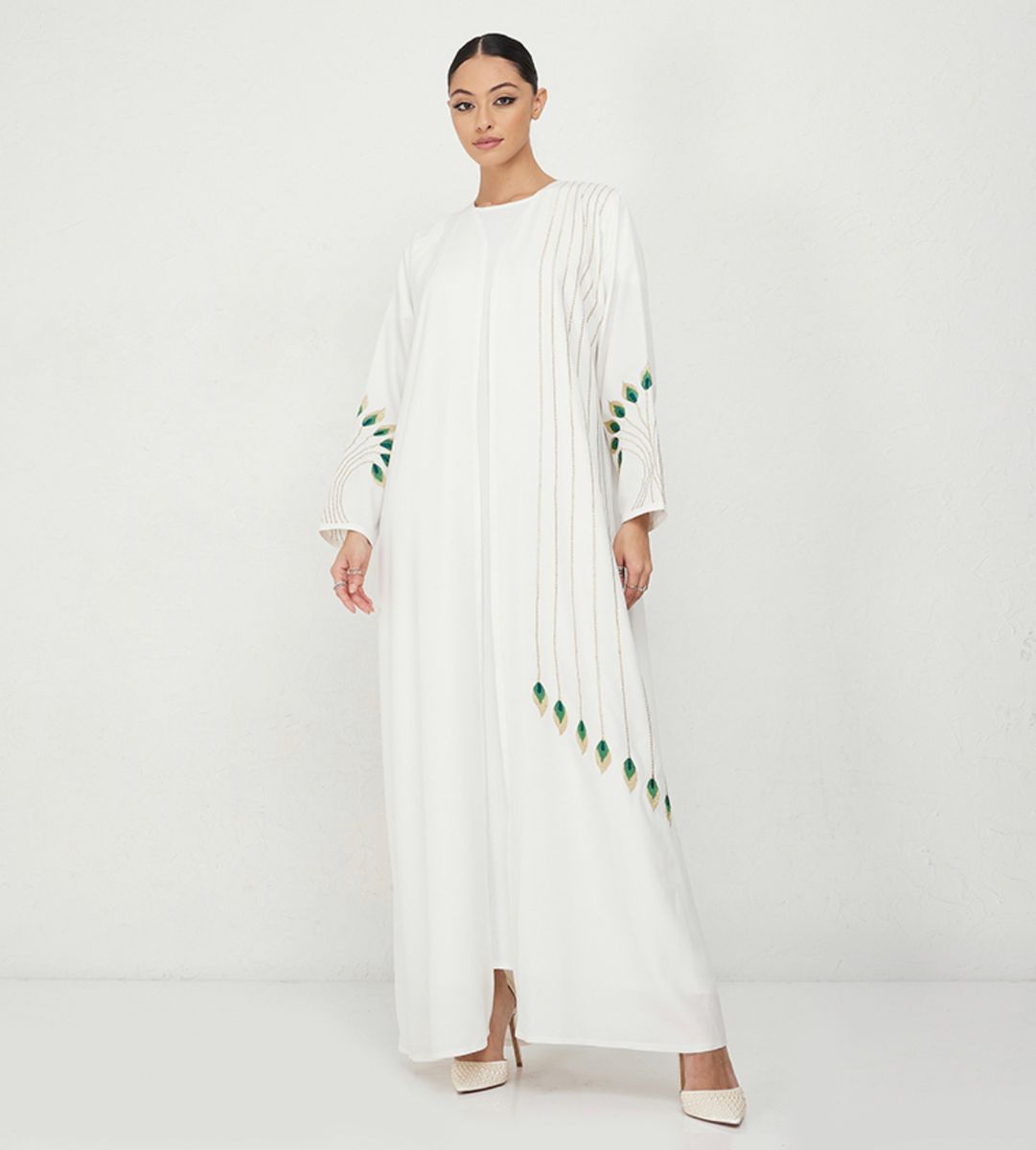 Glolden leavs Abaya Women's Glolden Leavs Abaya - Abayas 3