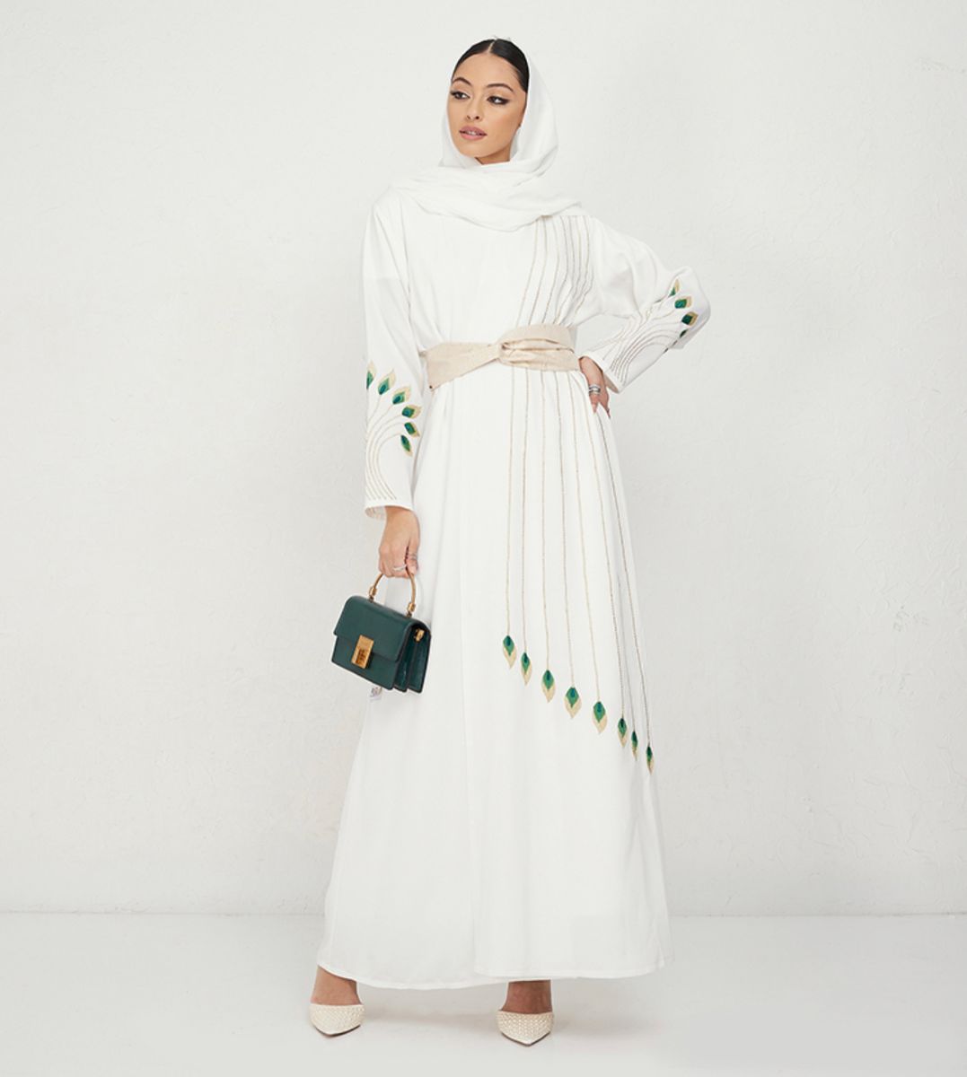 Glolden leavs Abaya Women's Glolden Leavs Abaya - Abayas