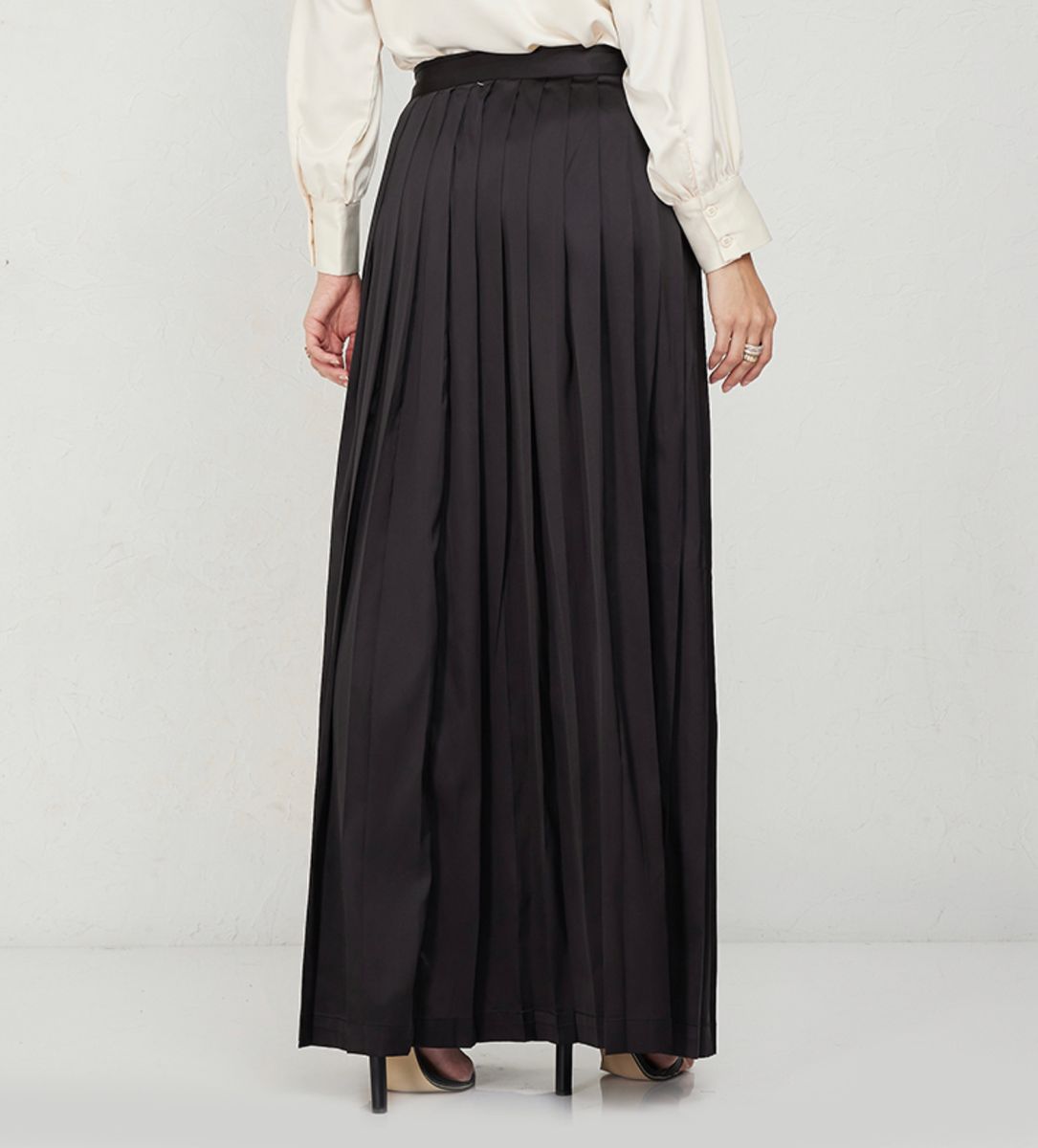 Women's Black Abaya Skirt - Maxi Skirts 2