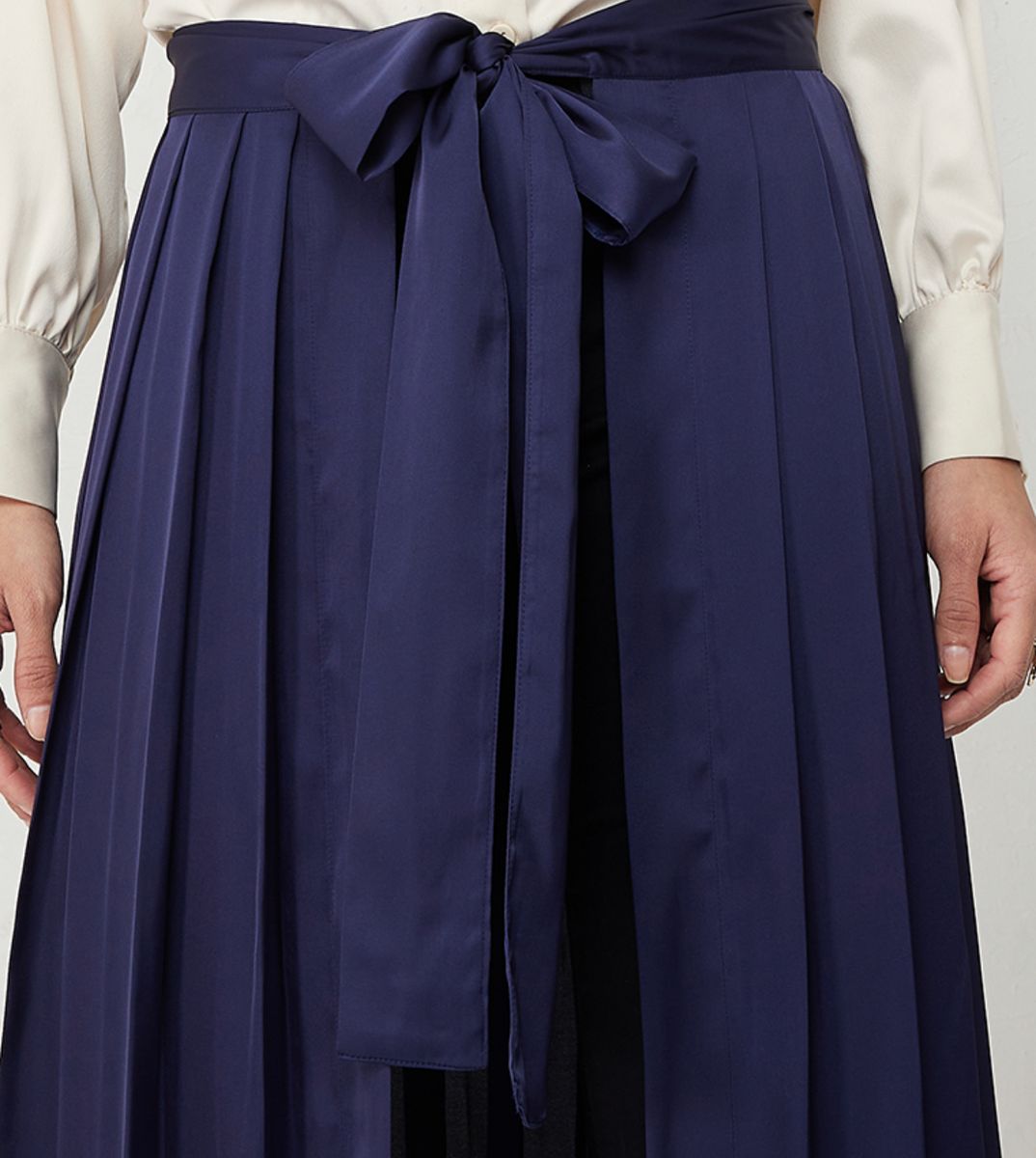 Women's Navy Abaya Skirt - Maxi Skirts 3