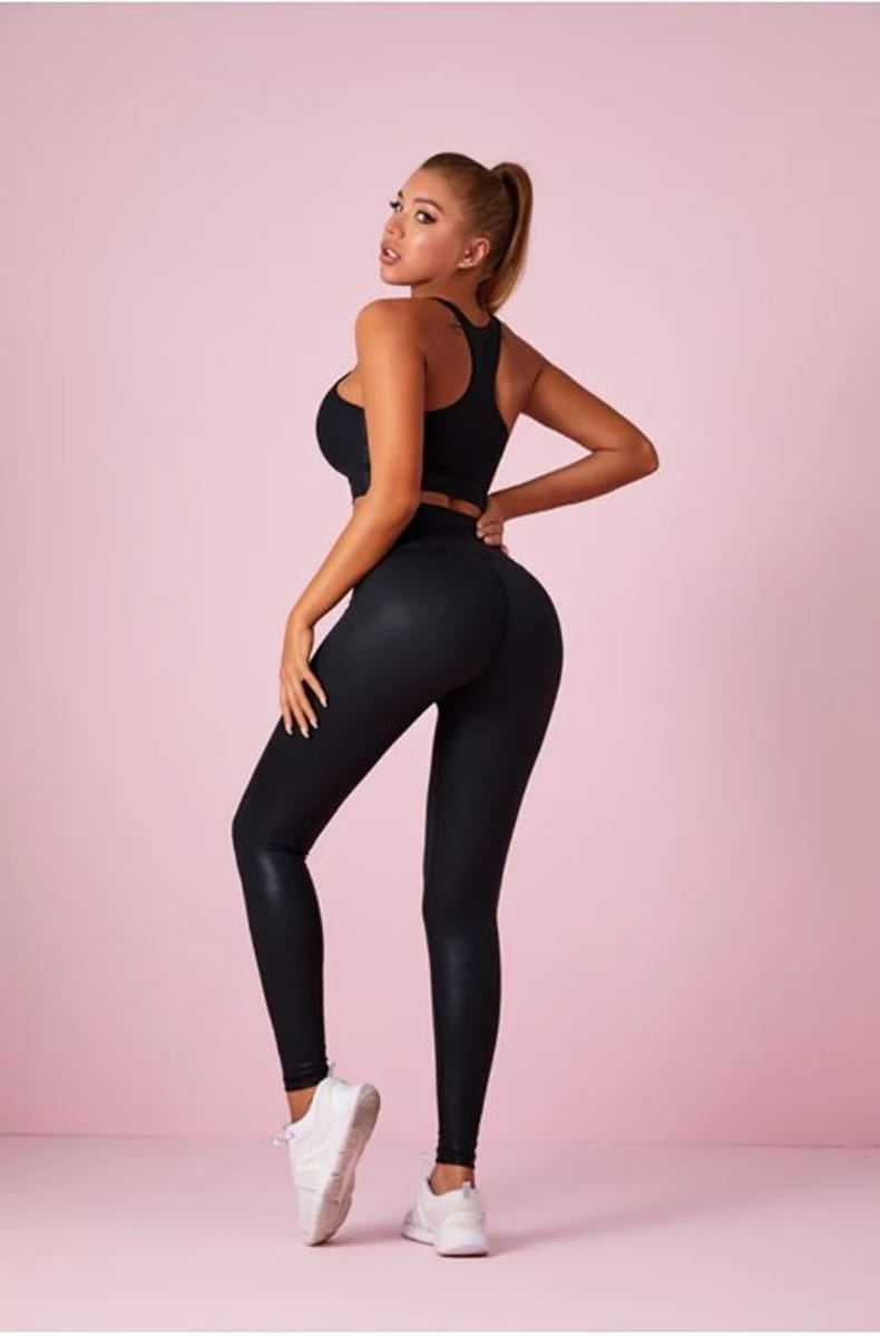 GRAPE 'Matte Leather' Suit Grape - Women's Sportswear Sets 2