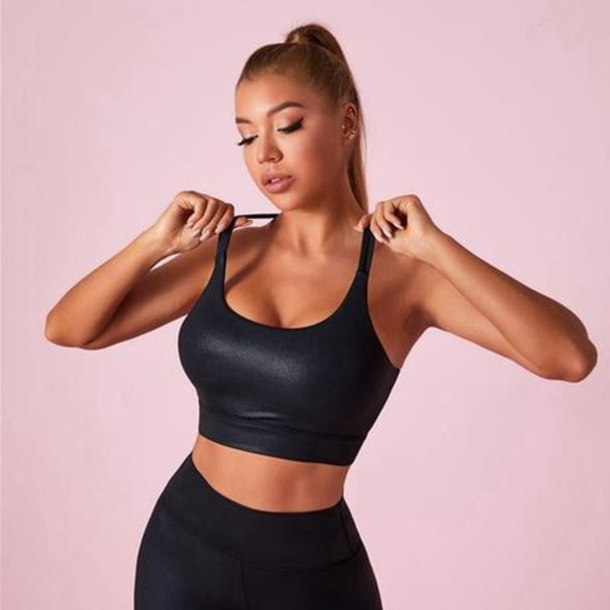 GRAPE 'Matte Leather' Suit Grape - Women's Sportswear Sets 4