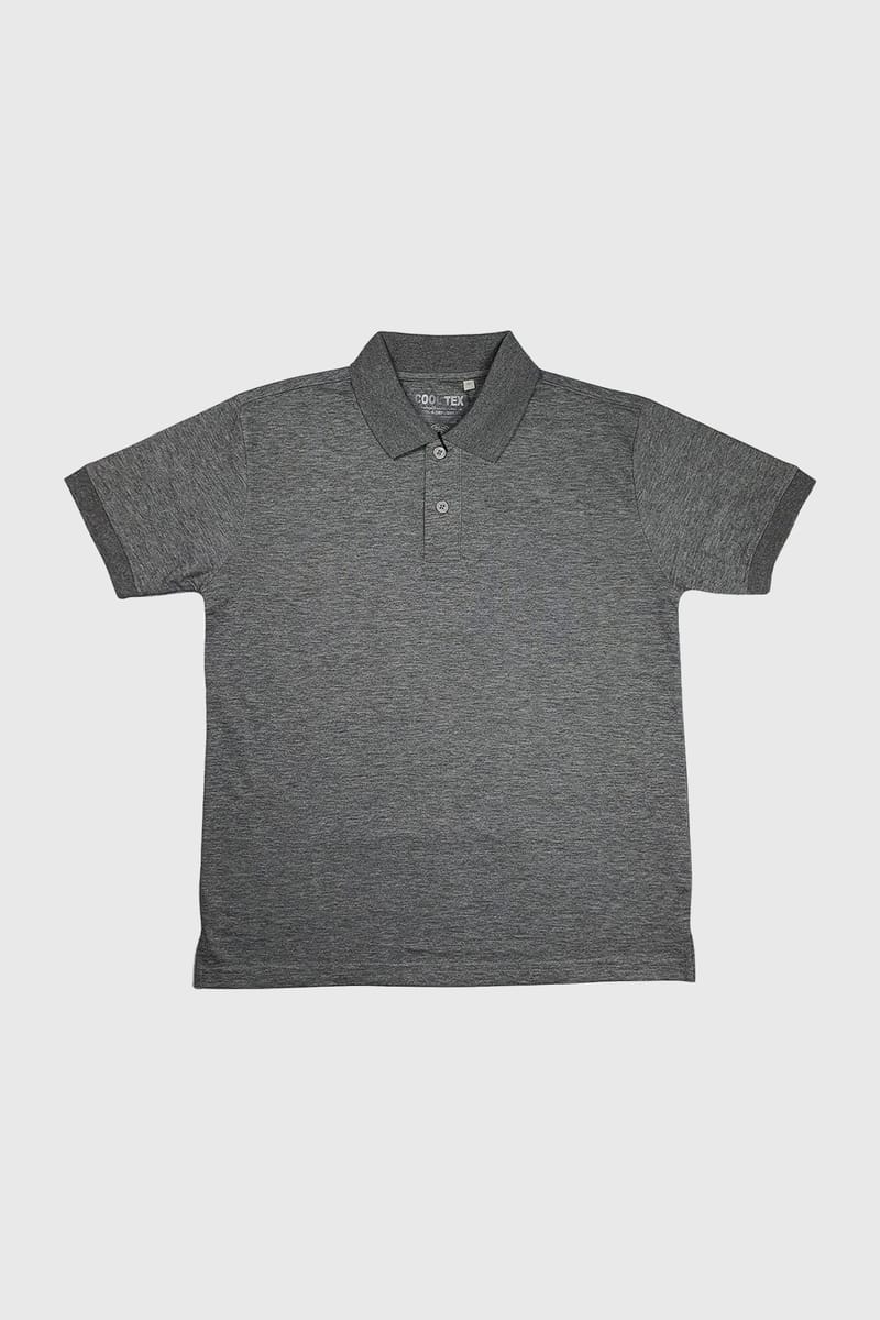 Cooltex Men Polo T-Shirt Heather Grey