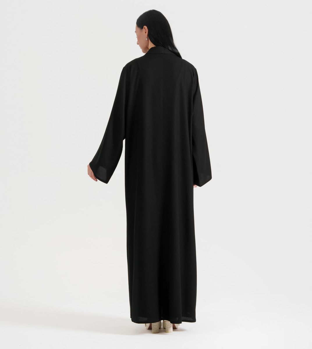 6D White Pearl Abaya Women's 6D White Pearl Abaya - Abayas 2