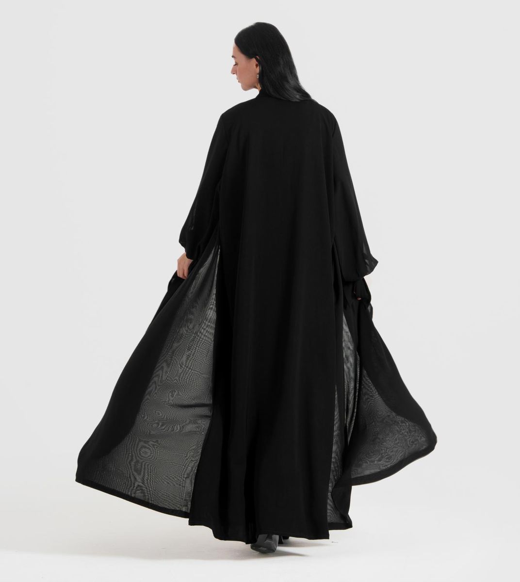 Double CCB Abaya Rosette Abaya - Women's Abayas 2