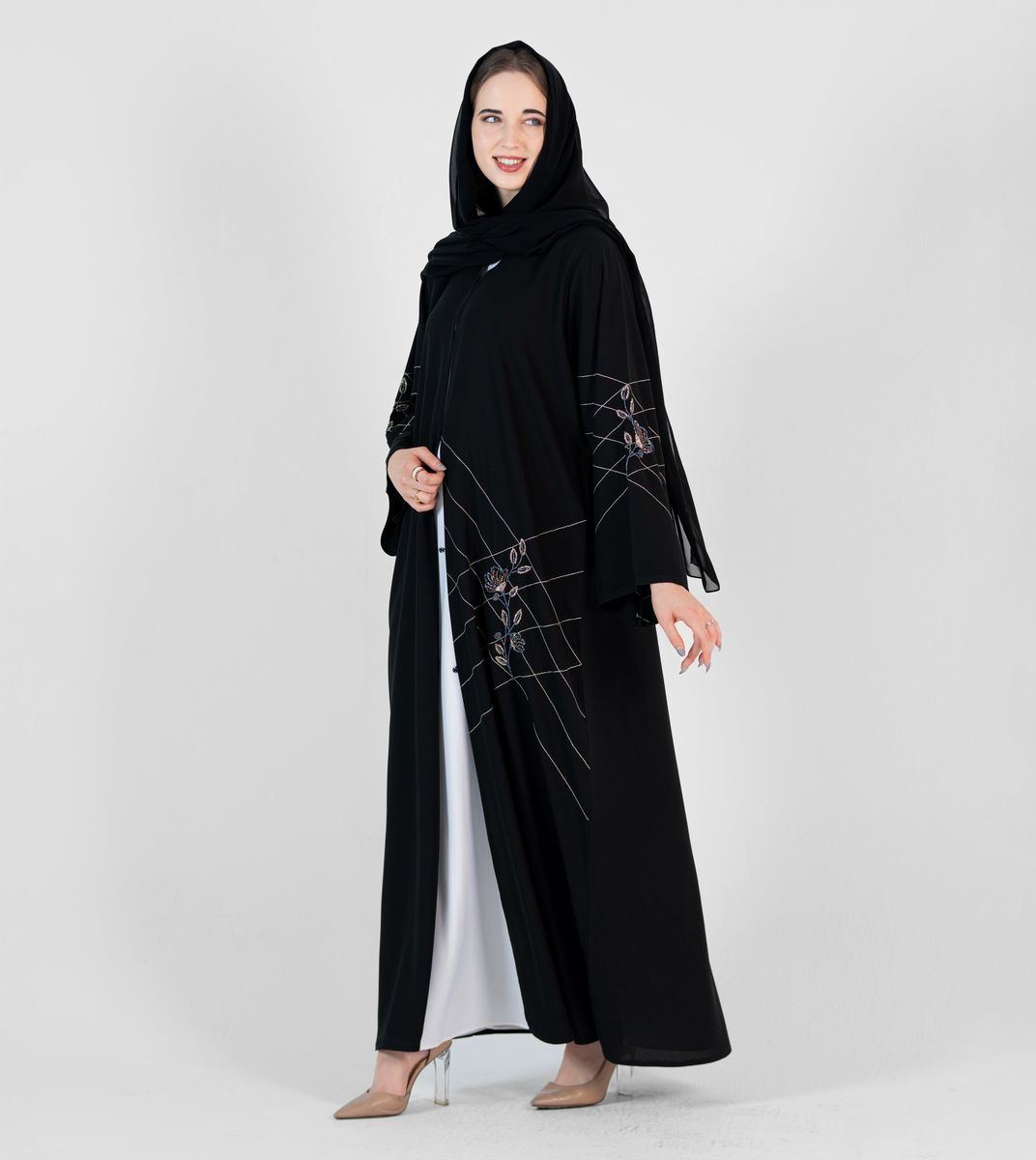 Rosette Abaya - Women's Abayas 4