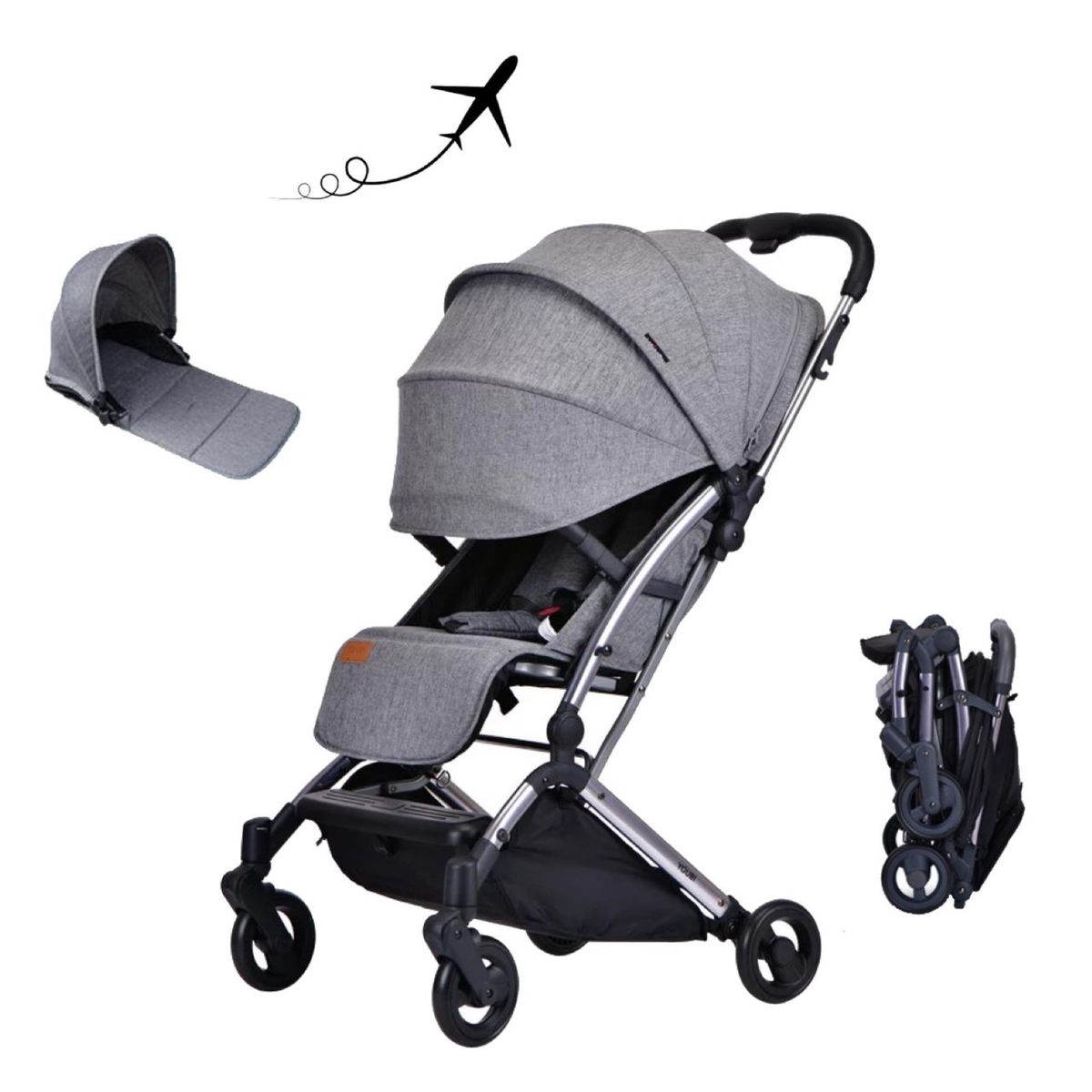 Youbi Toddler German Travel Light Stroller With New Born Attachment - Strollers 13