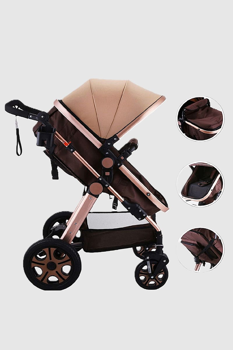Pikkaboo 3In1 Luxury Pram Stroller Pikkaboo - Kids's Strollers 4