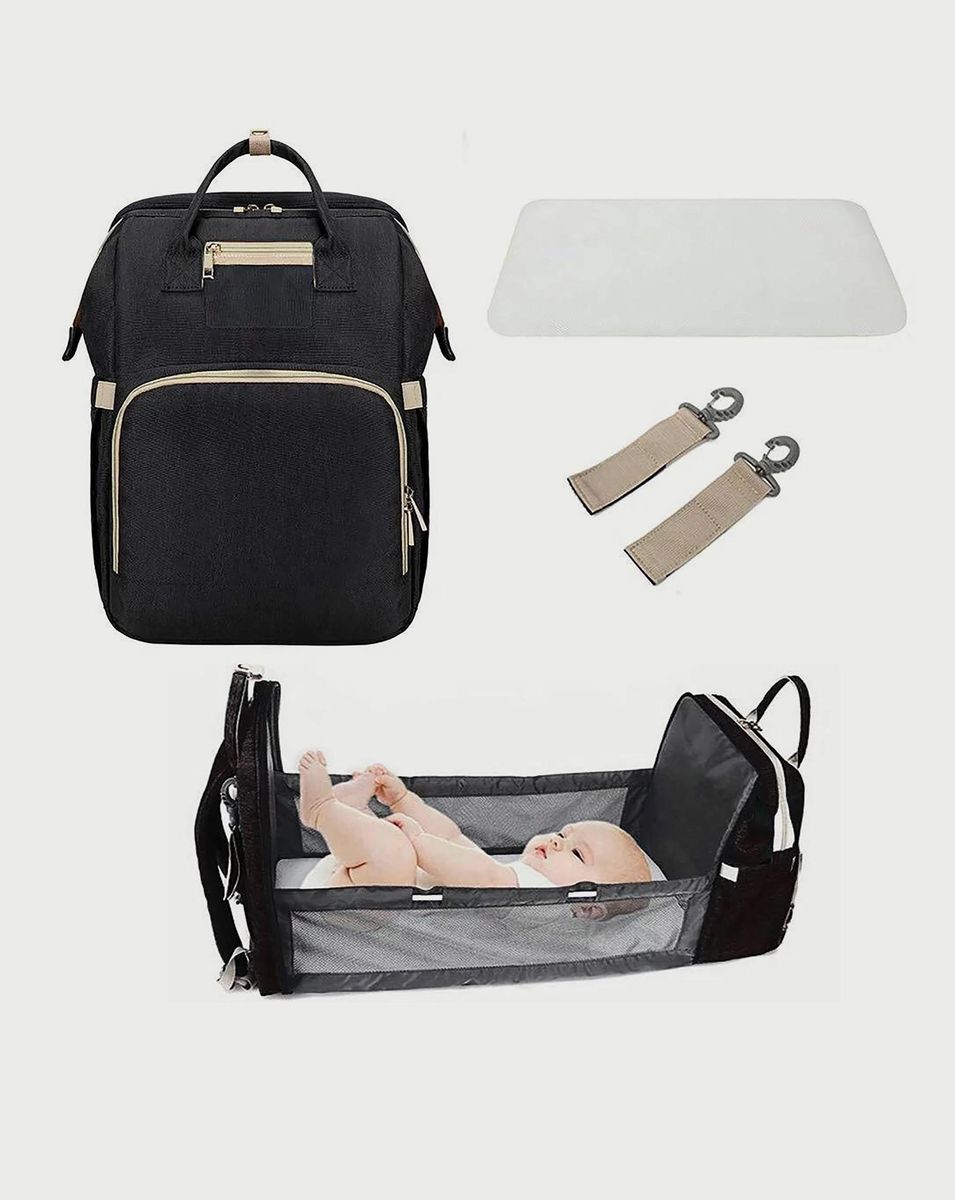 Pikkaboo 4In1 Diaper Bag With Changing Station/Crib Pikkaboo - Kids's Other Accessories 7