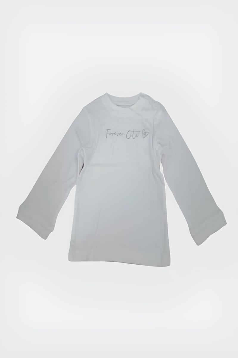 Forever Cute Pyjama Top (White)