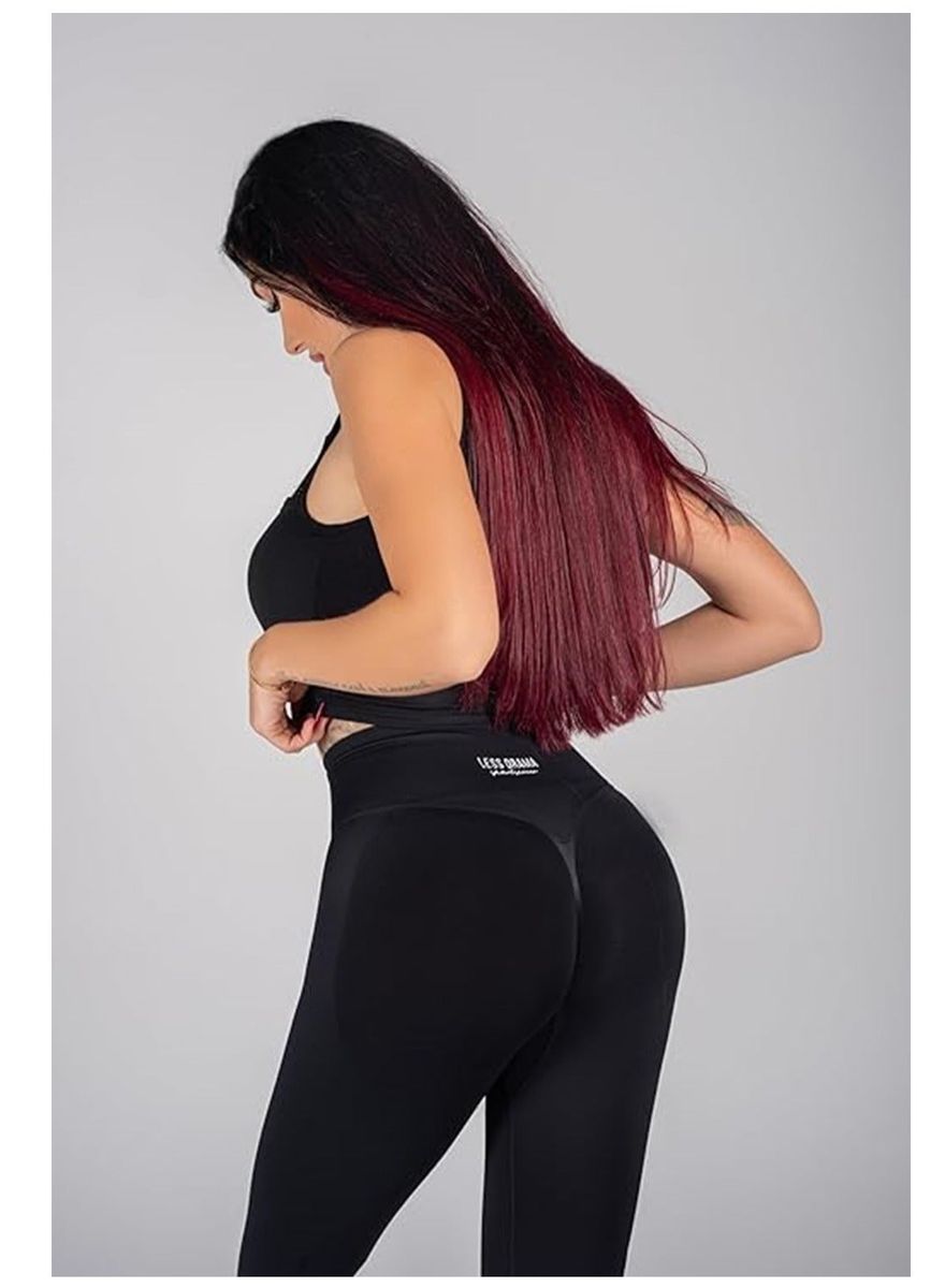 Less Drama High Waisted Butt Lift Leggings with Tummy Control - Moisture Wicking, Compression, and Seamless Yoga Leggings for Women - Tights & Leggings 22