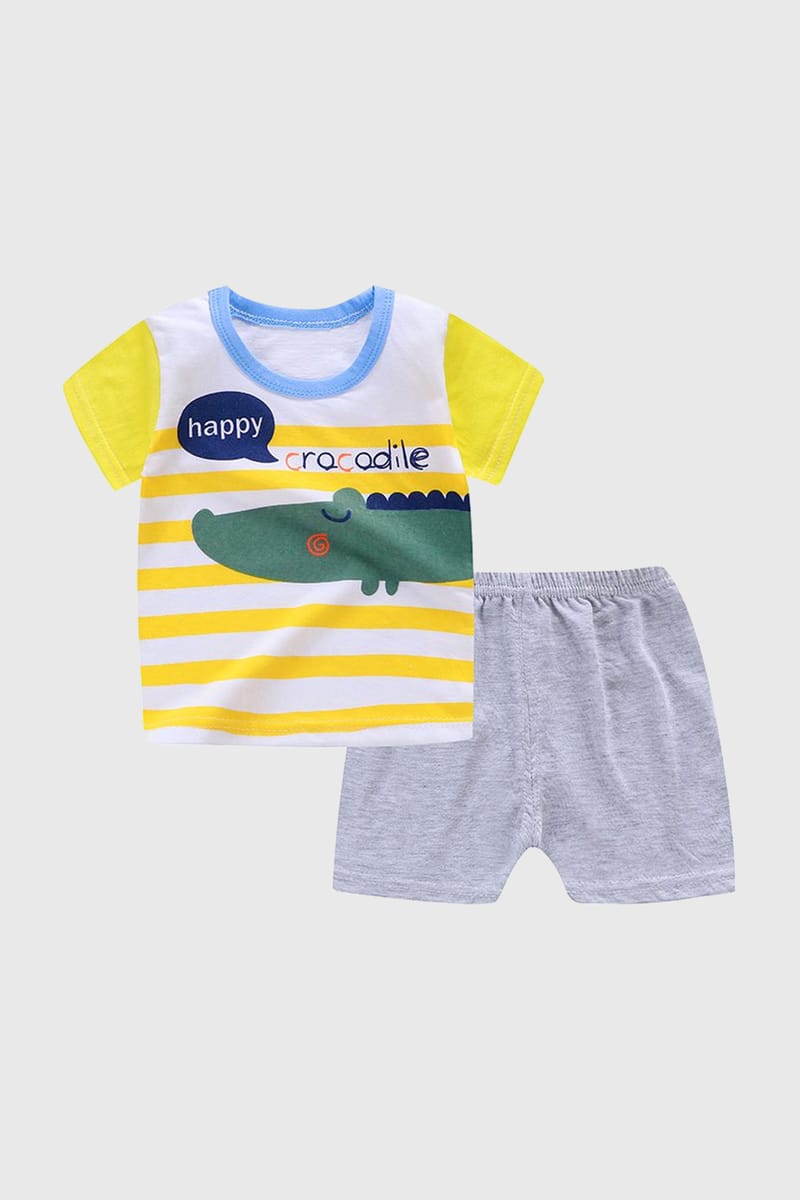 Happy Crocodile Shorts Set Generic - Kids's Dresses 5