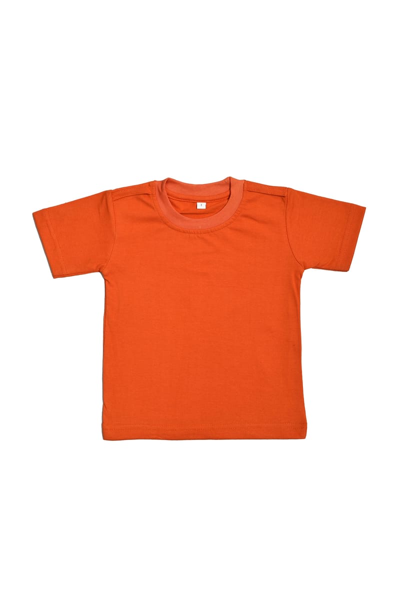 Stylish Orange Dungaree Set For Kids