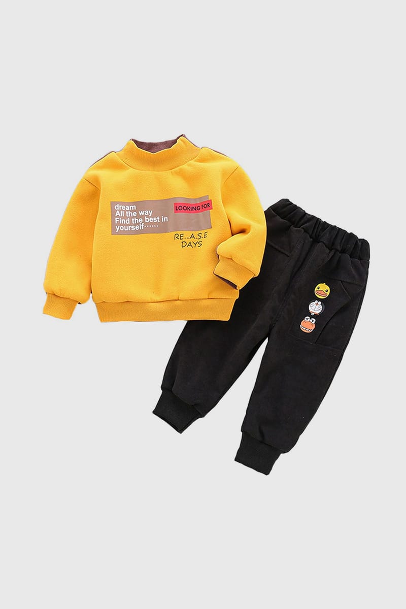 Thick And Warm Reversible Dream Set Yellow Generic - Kids's Dresses 7