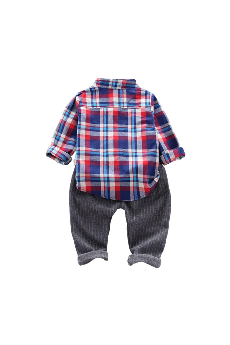 Crimson Check - The Zayn Set Red Ensemble