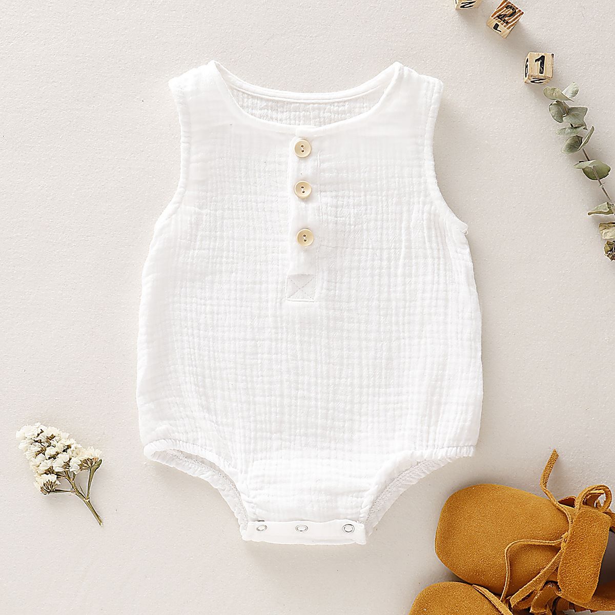 Chic Comfort - Mateo Bodysuit White Generic - Kids's Bodysuits 5