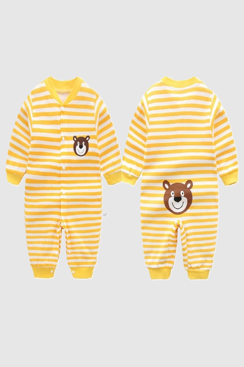 Bummy Bear Pure Cotton Baby Jumpsuit - Comfort And Style Combined