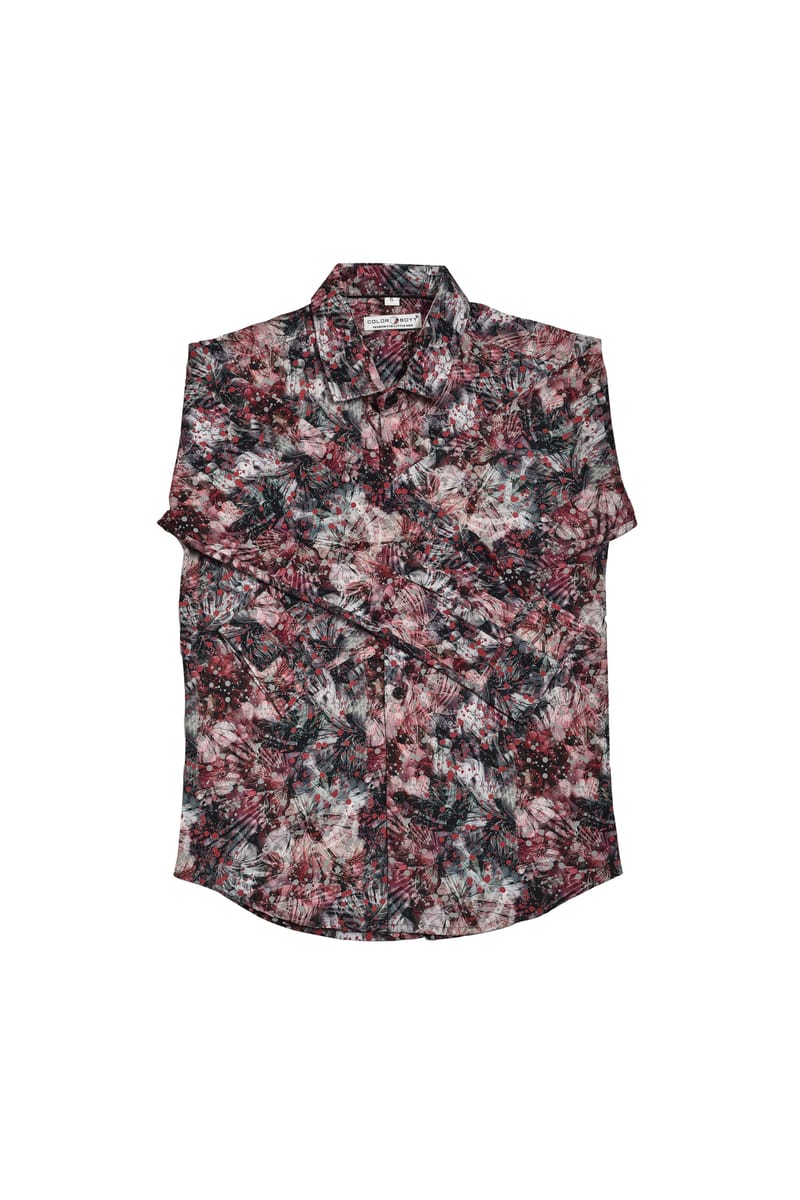 Wine Floral Vacay Shirt - Embrace Tropical Vibes With Style