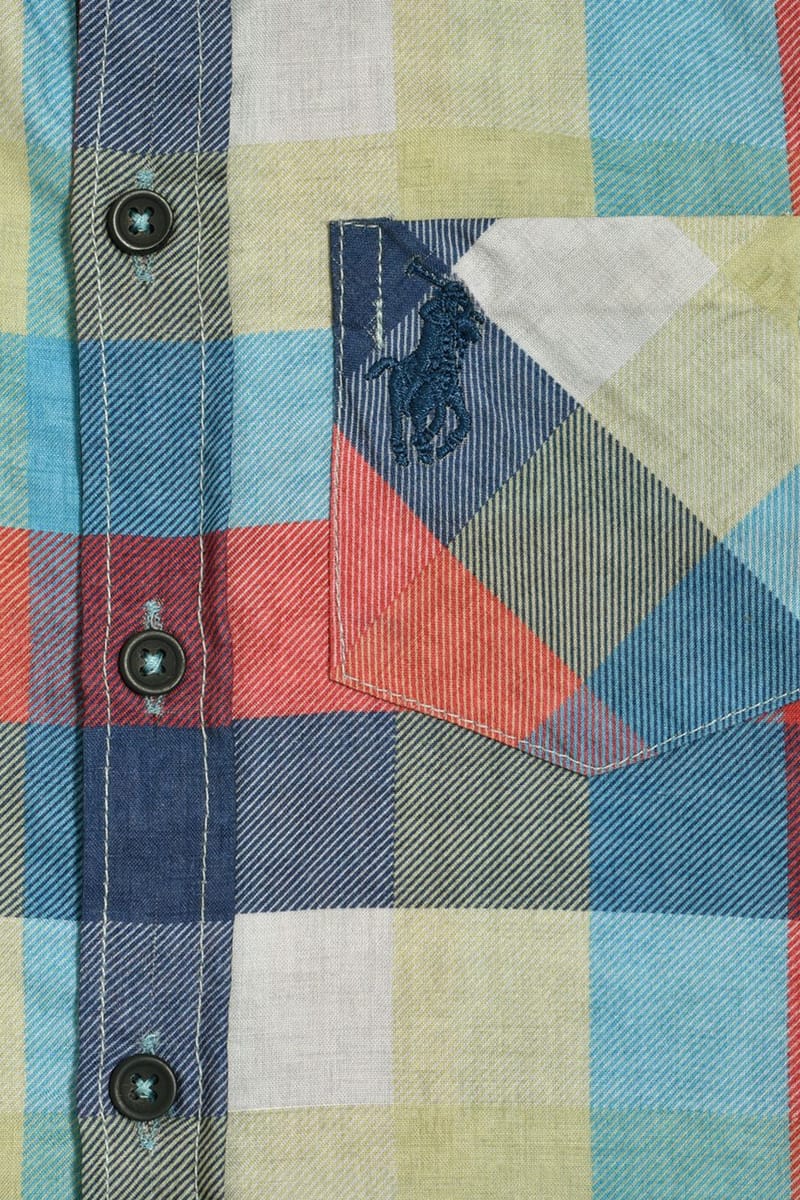 Stylish Peach Checkered Shirt With Full Sleeves