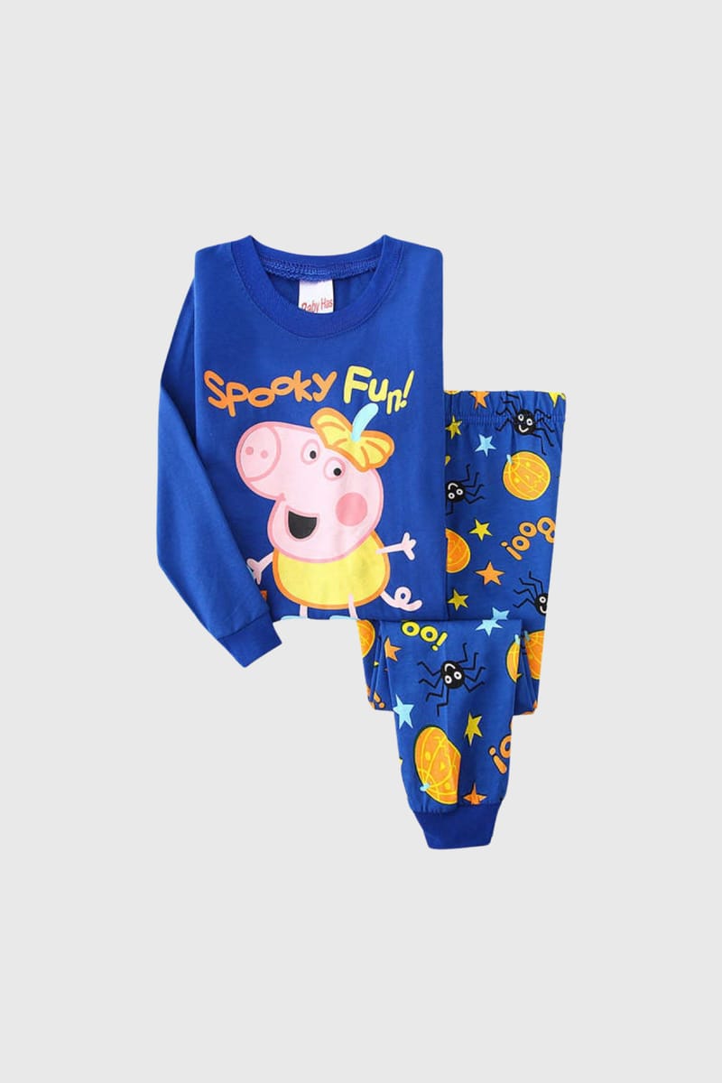 Peppa Pig Spooky Fun T-Shirt Set Baby Has - Kids's Casual Dresses 7
