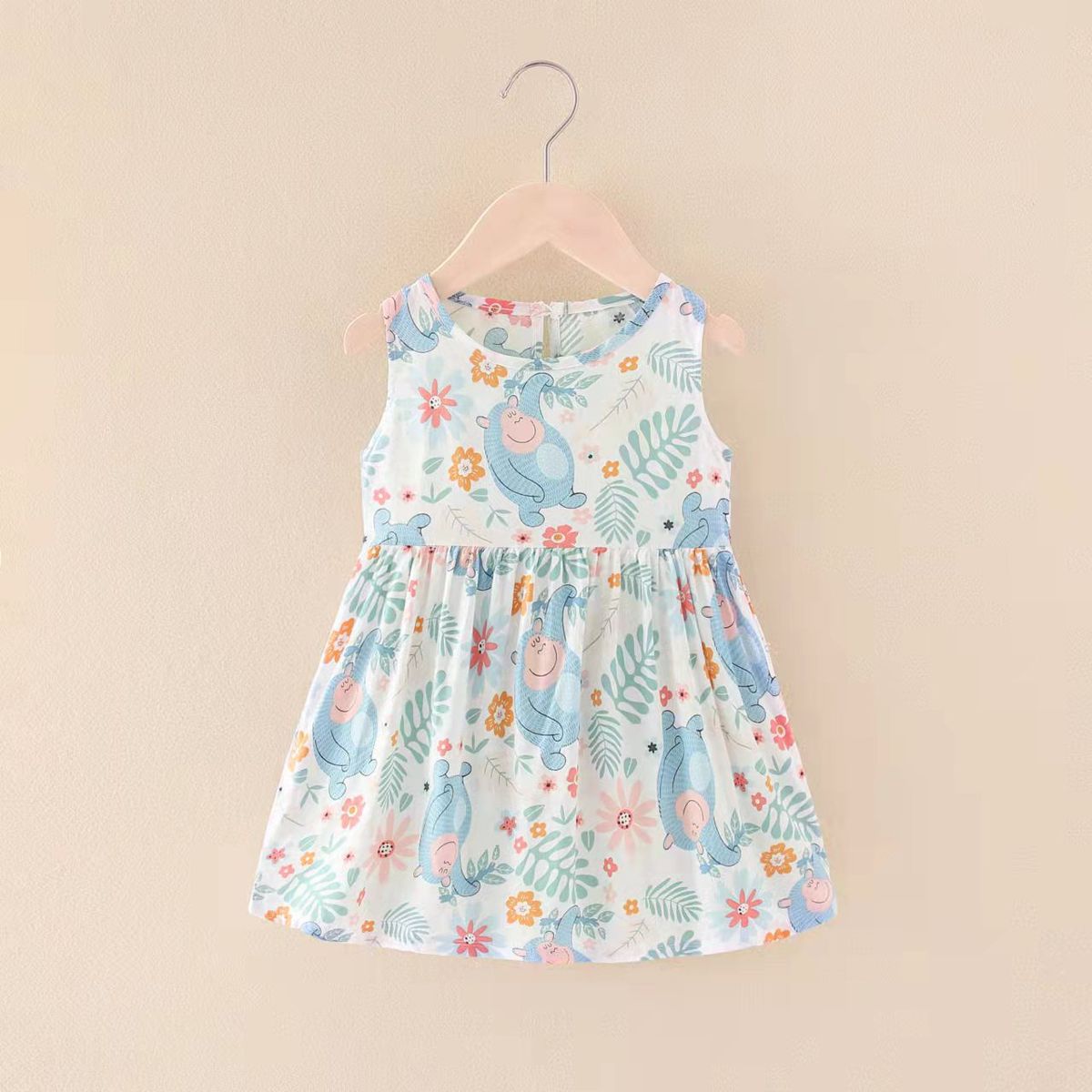 Happy Monkey Viscose Cotton Summer Dress Generic - Kids's Casual Dresses 8