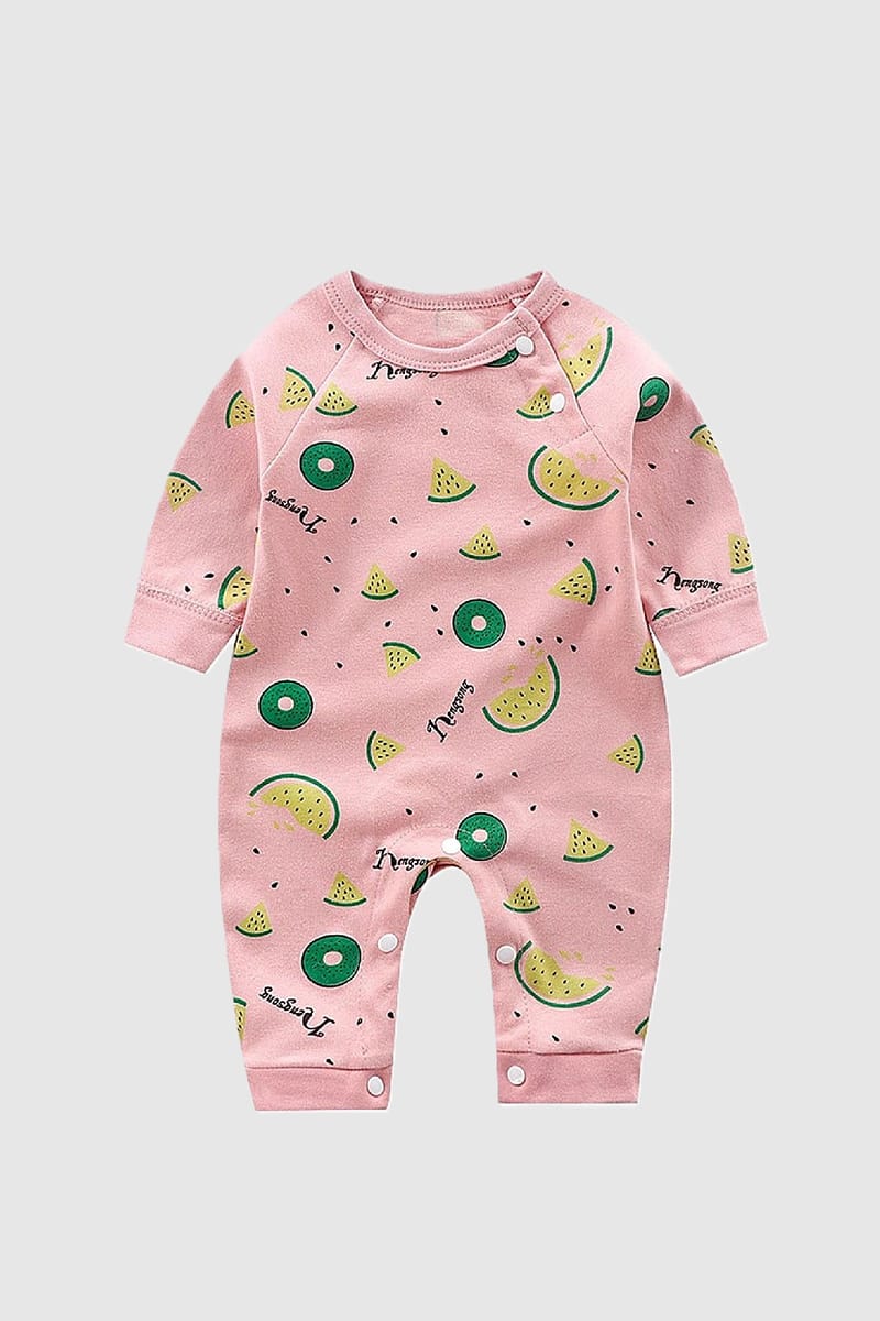 Stylish Pink Melon Jumpsuit In Pure Cotton Generic - Kids's Jumpsuits 6