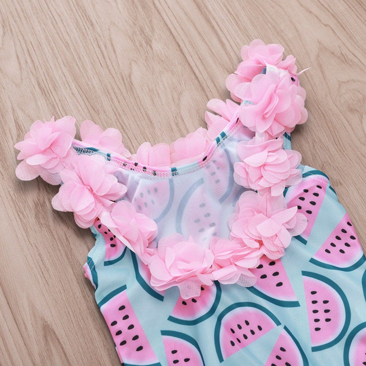 Stylish Watermelon Printed Low Back Dion Swimsuit Generic - Kids's Swimwear 2