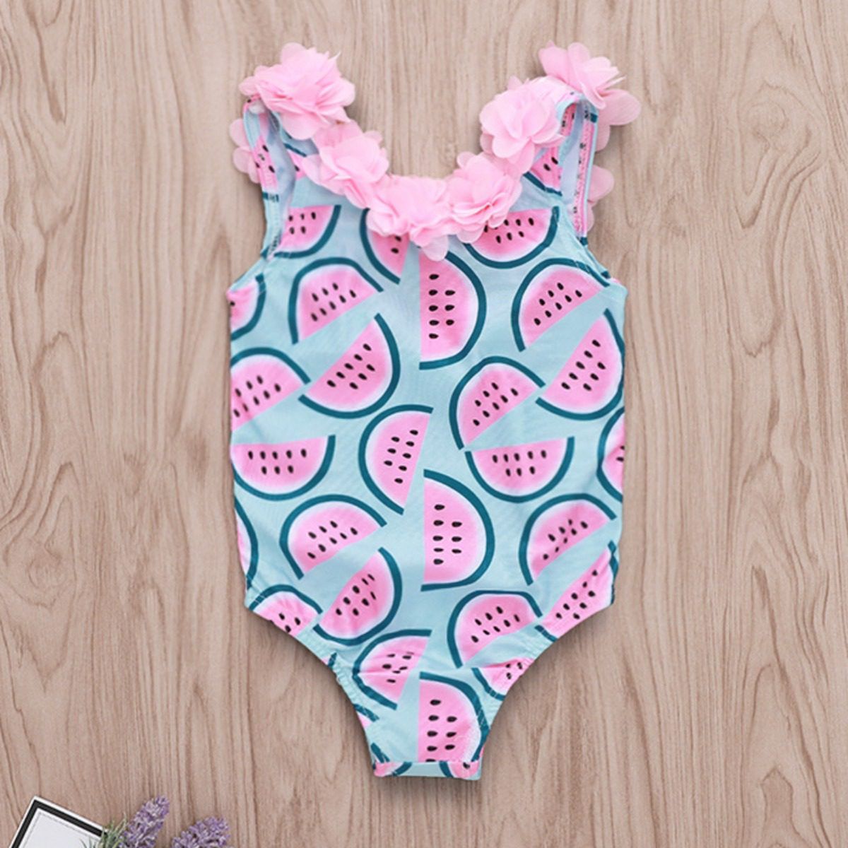 Stylish Watermelon Printed Low Back Dion Swimsuit Generic - Kids's Swimwear 7