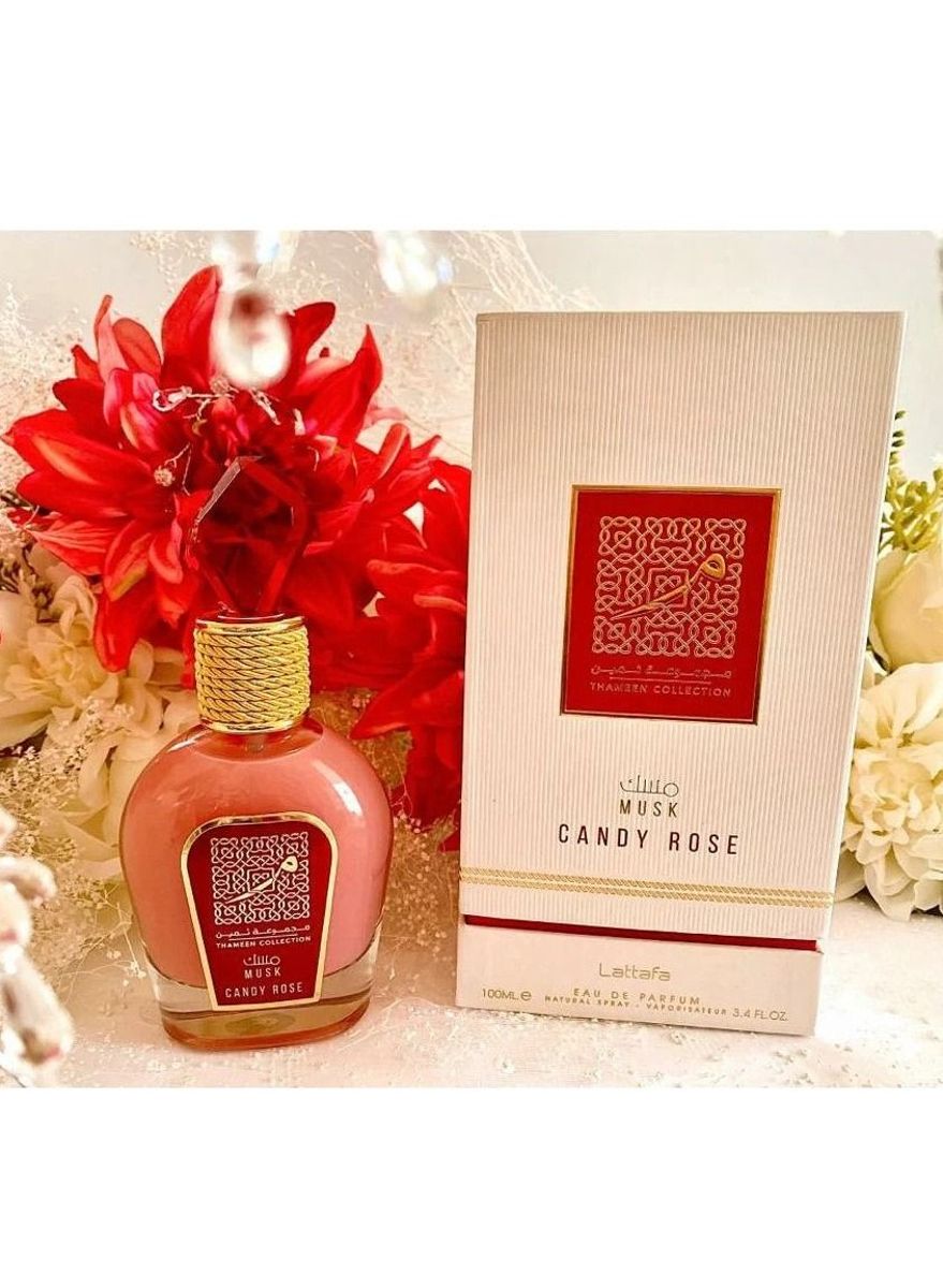Musk Candy Rose Thameen Musk Collection Eau De Perfume 100ml Lattafa - Men's Eau De Parfum 1