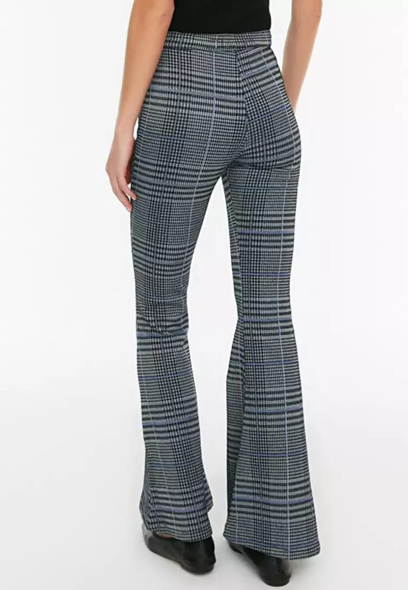 Grey High Waist Flared Women's Pants Trendyol - Women's Formal Pants 2