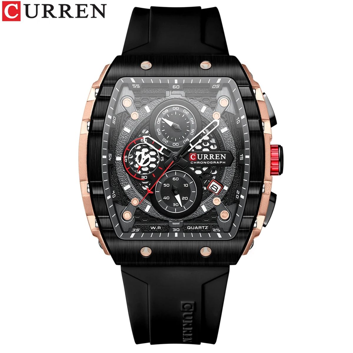 CURREN Unique Rectangular Sports Watch – Bold Design & Everyday Functionality Curren - Men's Dress Watches 4
