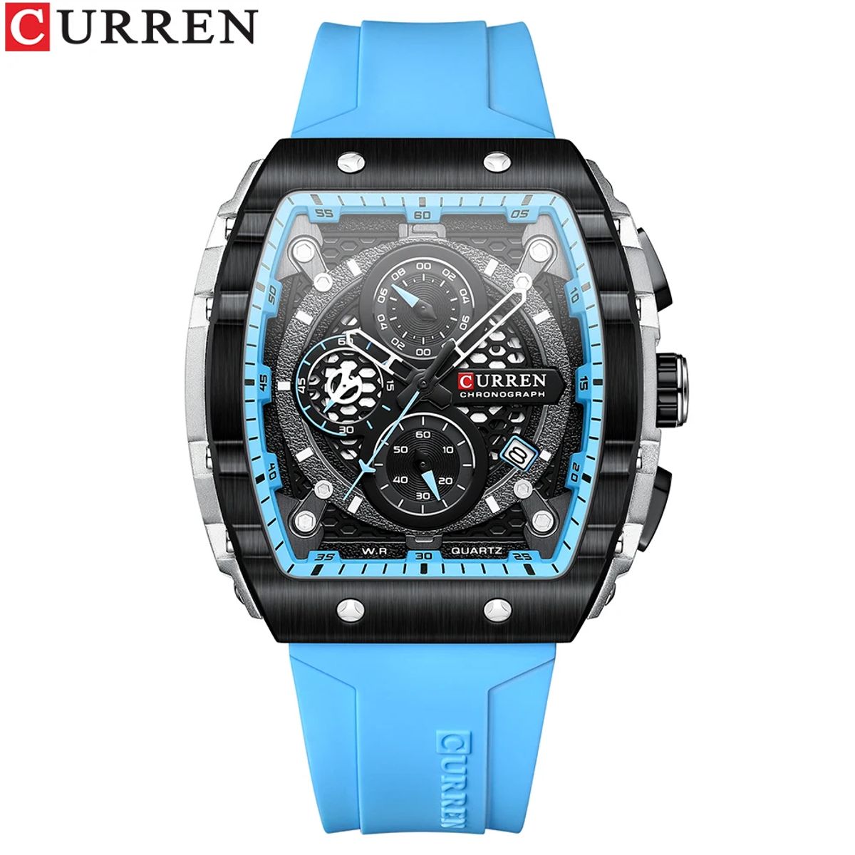CURREN Unique Rectangular Sports Watch – Bold Design & Everyday Functionality Curren - Men's Dress Watches 5