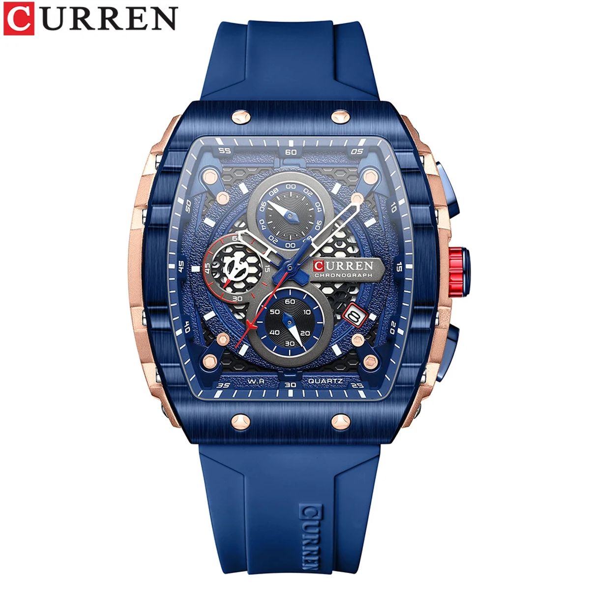 CURREN Unique Rectangular Sports Watch – Bold Design & Everyday Functionality Curren - Men's Dress Watches 13