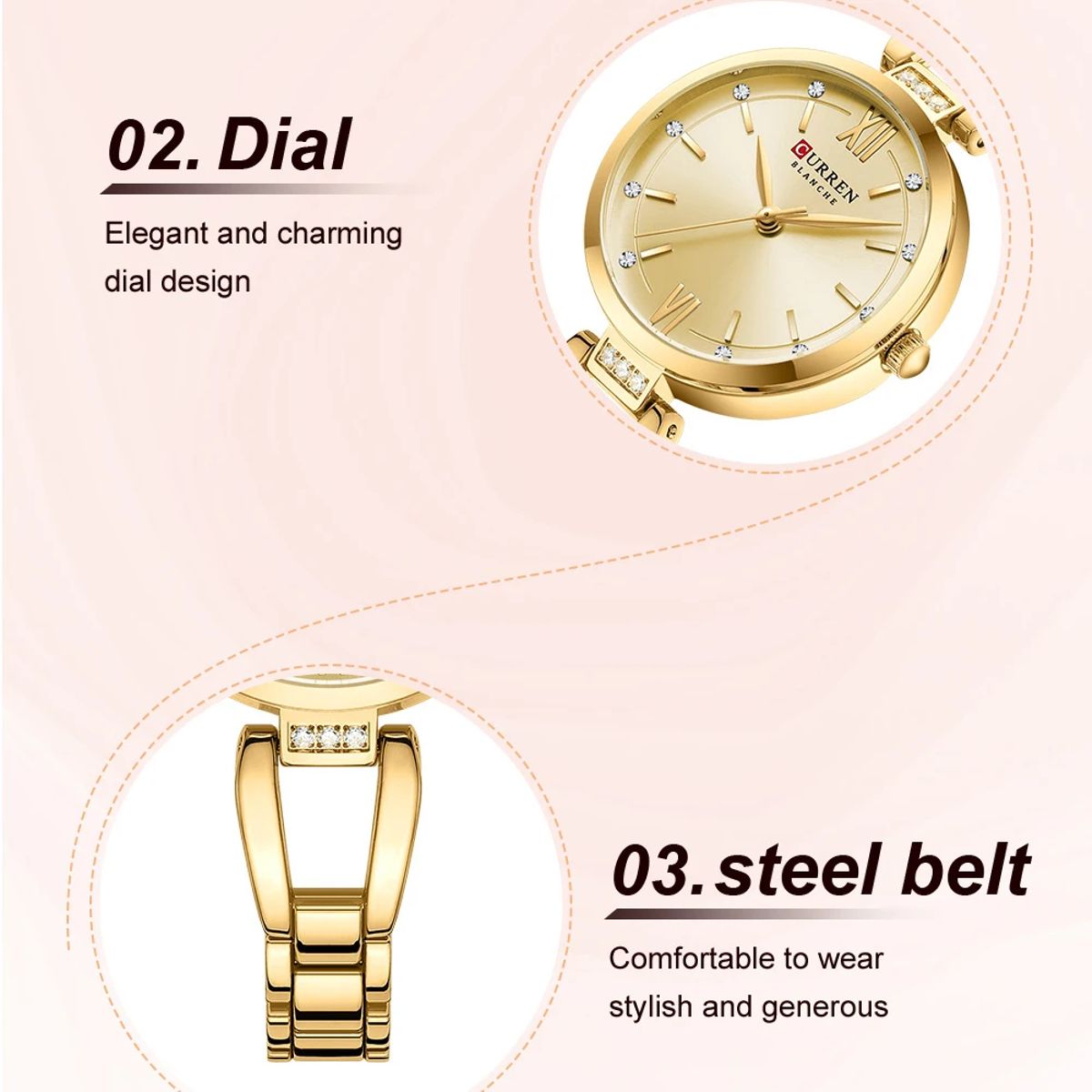 Curren - Women's Dress Watches 4