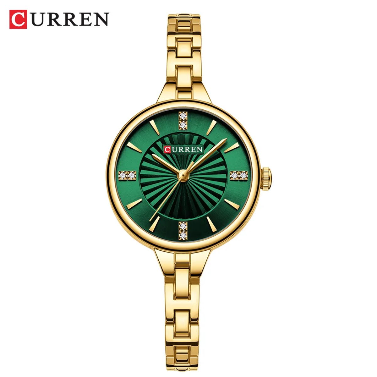 Women’s Luxury Quartz Watch - Rhinestone Dial with Waterproof Design Curren - Women's Dress Watches